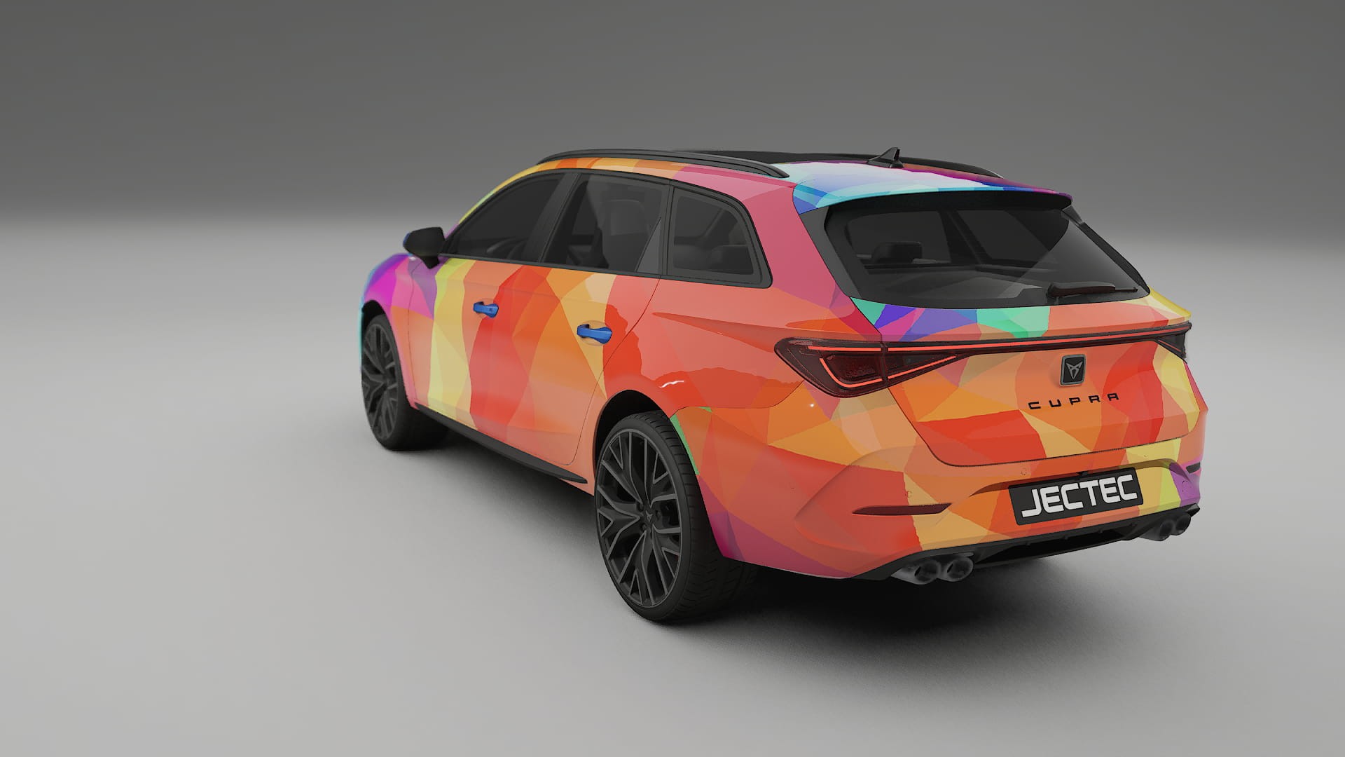 Seat Leon Cupra KL VECTOR VIBE – Designet Wrap PPF-sæt i printbart polyurethanfilm