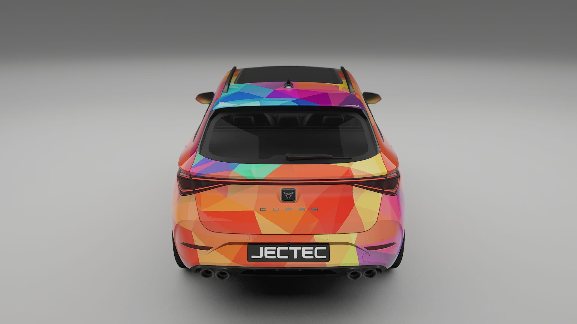 Seat Leon Cupra KL VECTOR VIBE – Designet Wrap PPF-sæt i printbart polyurethanfilm