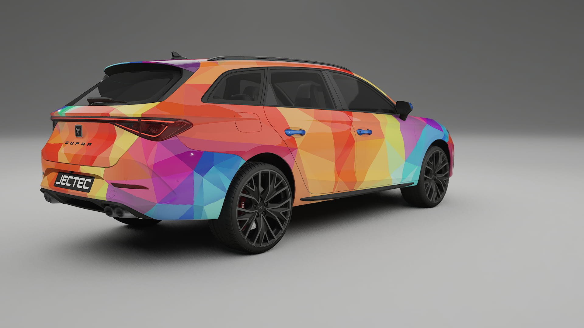 Seat Leon Cupra KL VECTOR VIBE – Designet Wrap PPF-sæt i printbart polyurethanfilm