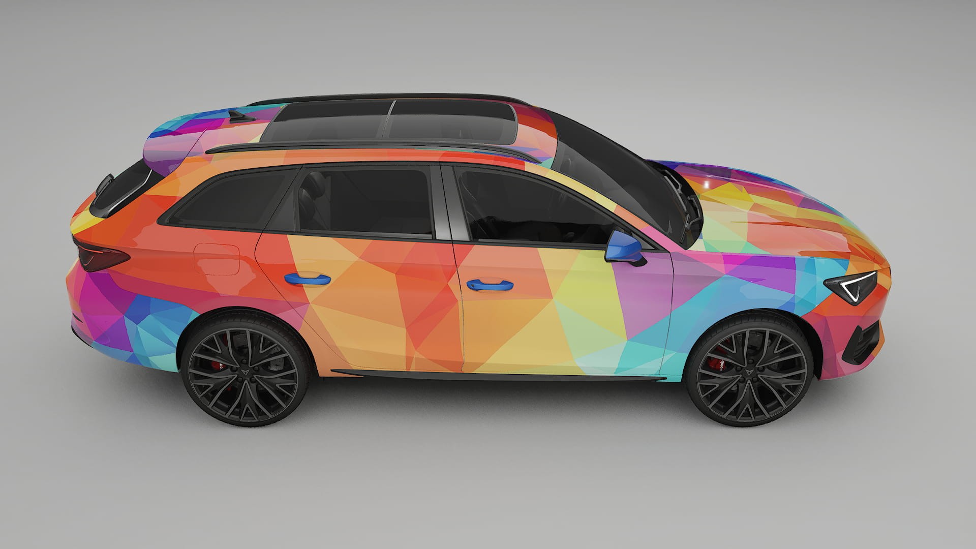 Seat Leon Cupra KL VECTOR VIBE – Designet Wrap PPF-sæt i printbart polyurethanfilm