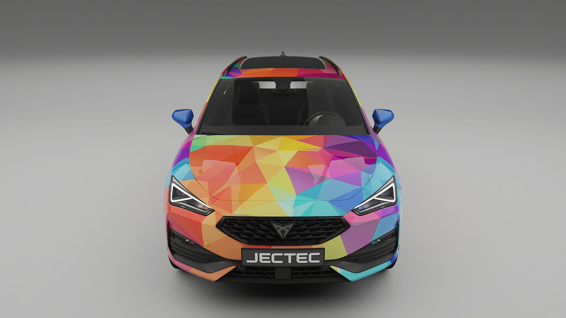 Seat Leon Cupra KL VECTOR VIBE – Designet Wrap PPF-sæt i printbart polyurethanfilm