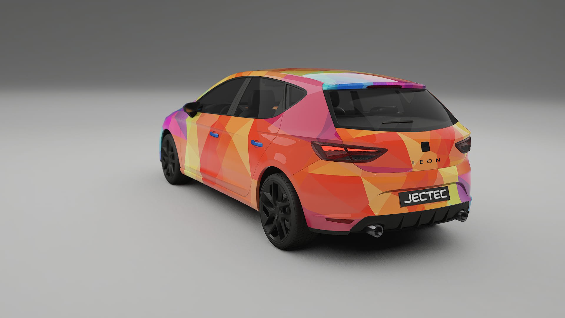 Seat Leon FR 5F VECTOR VIBE – Designet Wrap PPF-sæt i printbart polyurethanfilm