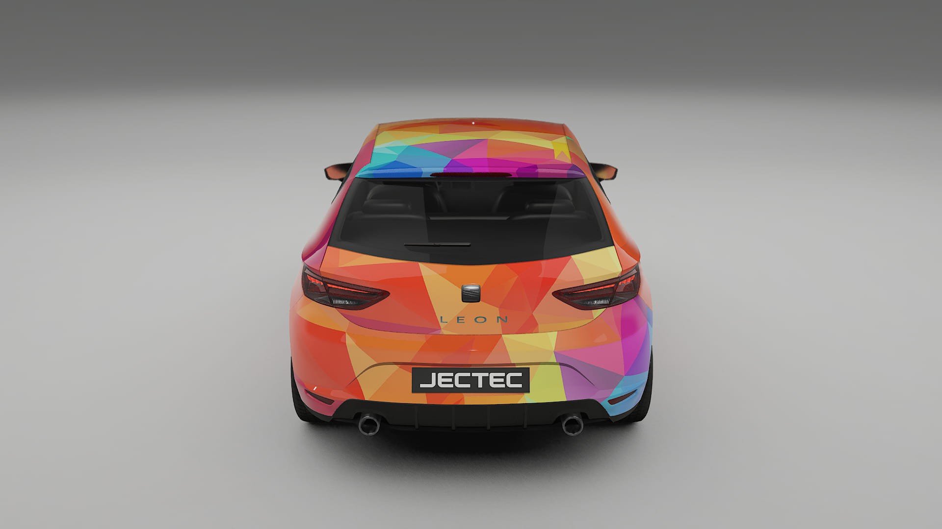 Seat Leon FR 5F VECTOR VIBE – Designet Wrap PPF-sæt i printbart polyurethanfilm