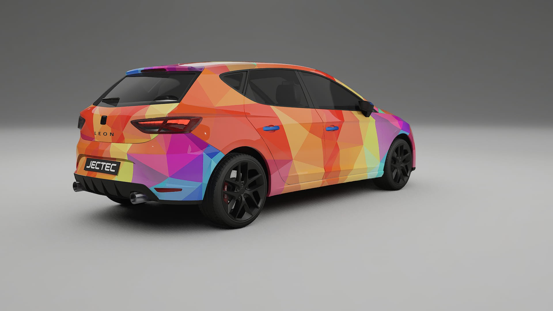Seat Leon FR 5F VECTOR VIBE – Designet Wrap PPF-sæt i printbart polyurethanfilm