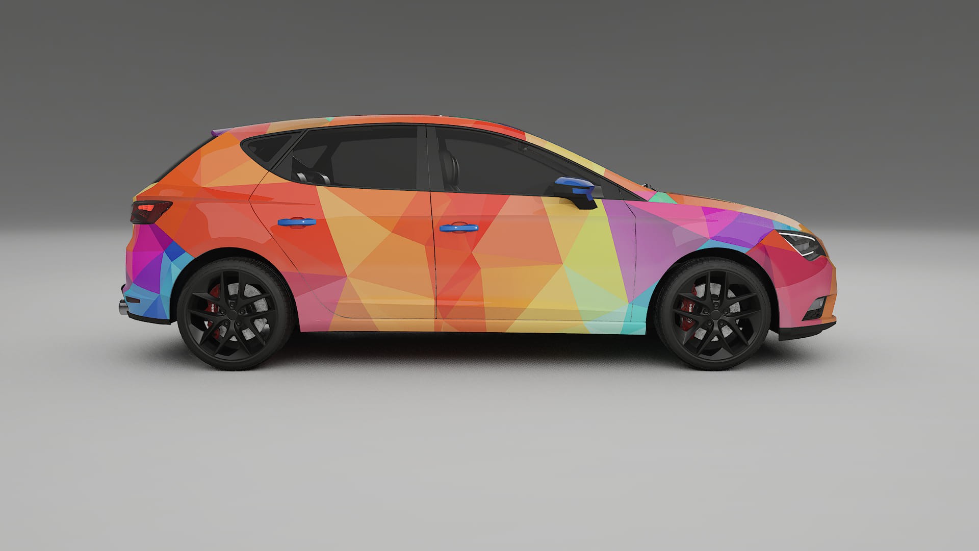 Seat Leon FR 5F VECTOR VIBE – Designet Wrap PPF-sæt i printbart polyurethanfilm