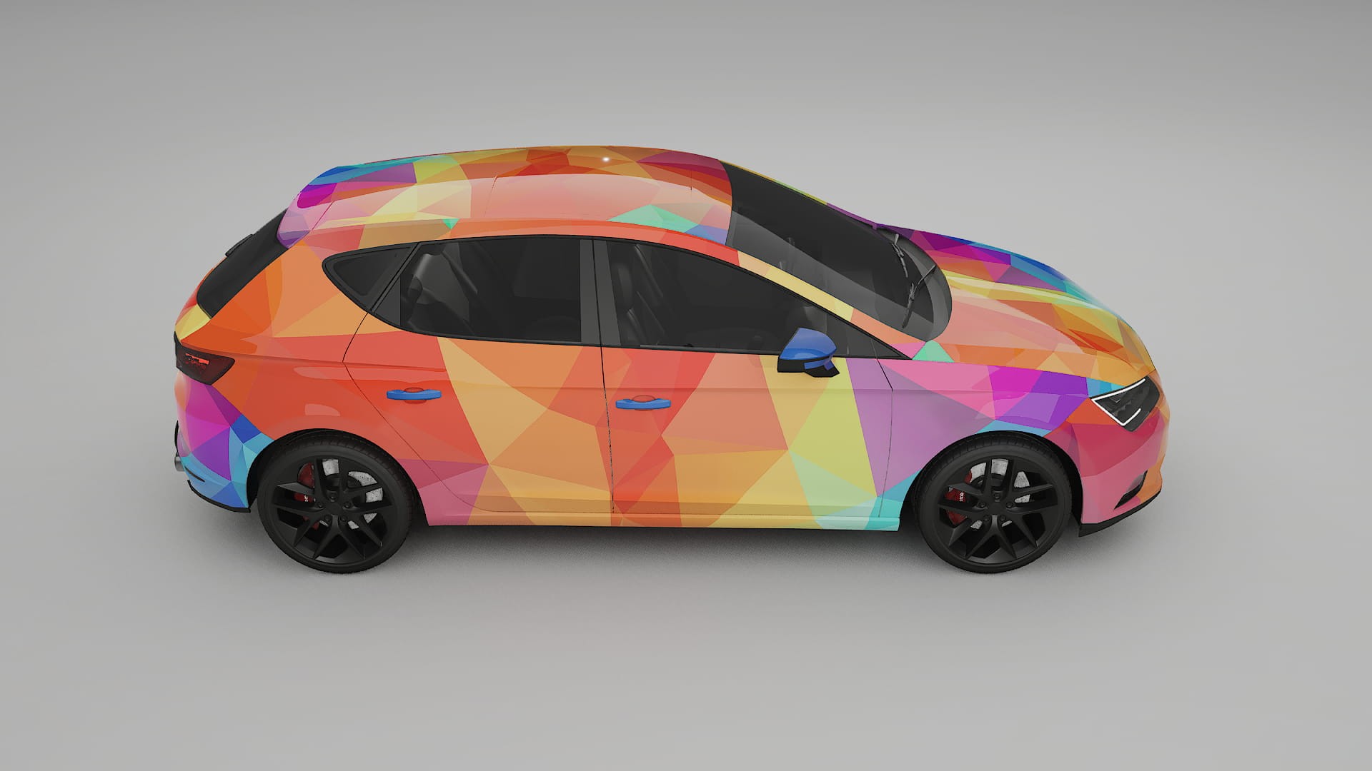 Seat Leon FR 5F VECTOR VIBE – Designet Wrap PPF-sæt i printbart polyurethanfilm