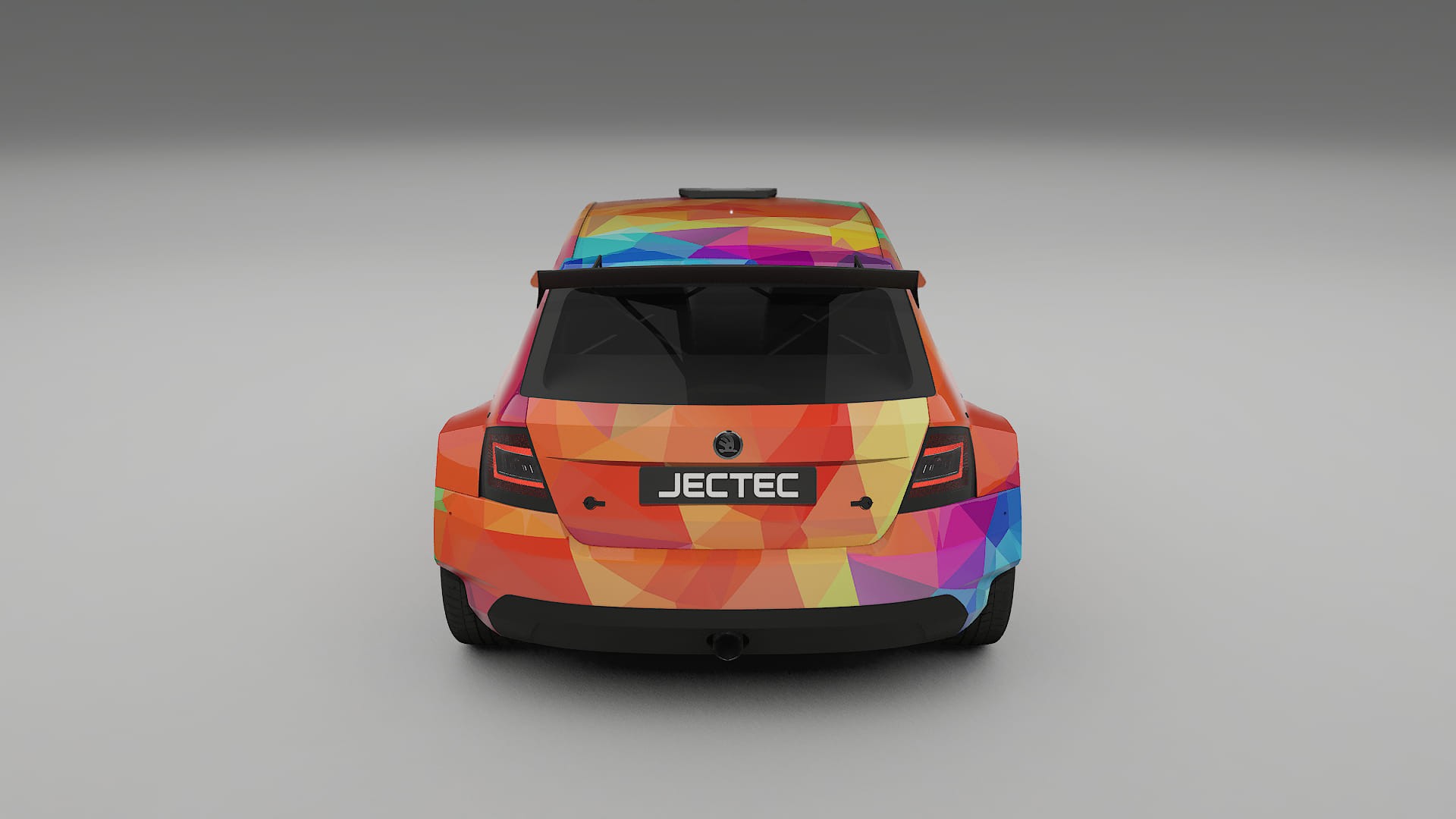 Škoda Fabia R5 6V VECTOR VIBE – Designet Wrap PPF-sæt i printbart polyurethanfilm