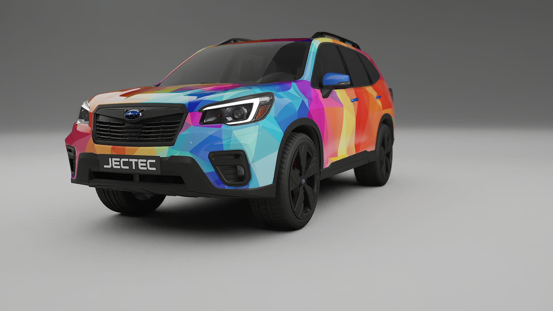 Subaru Forester V SK prefacelift pre-LCI VECTOR VIBE – Designet Wrap PPF-sæt i printbart polyurethanfilm