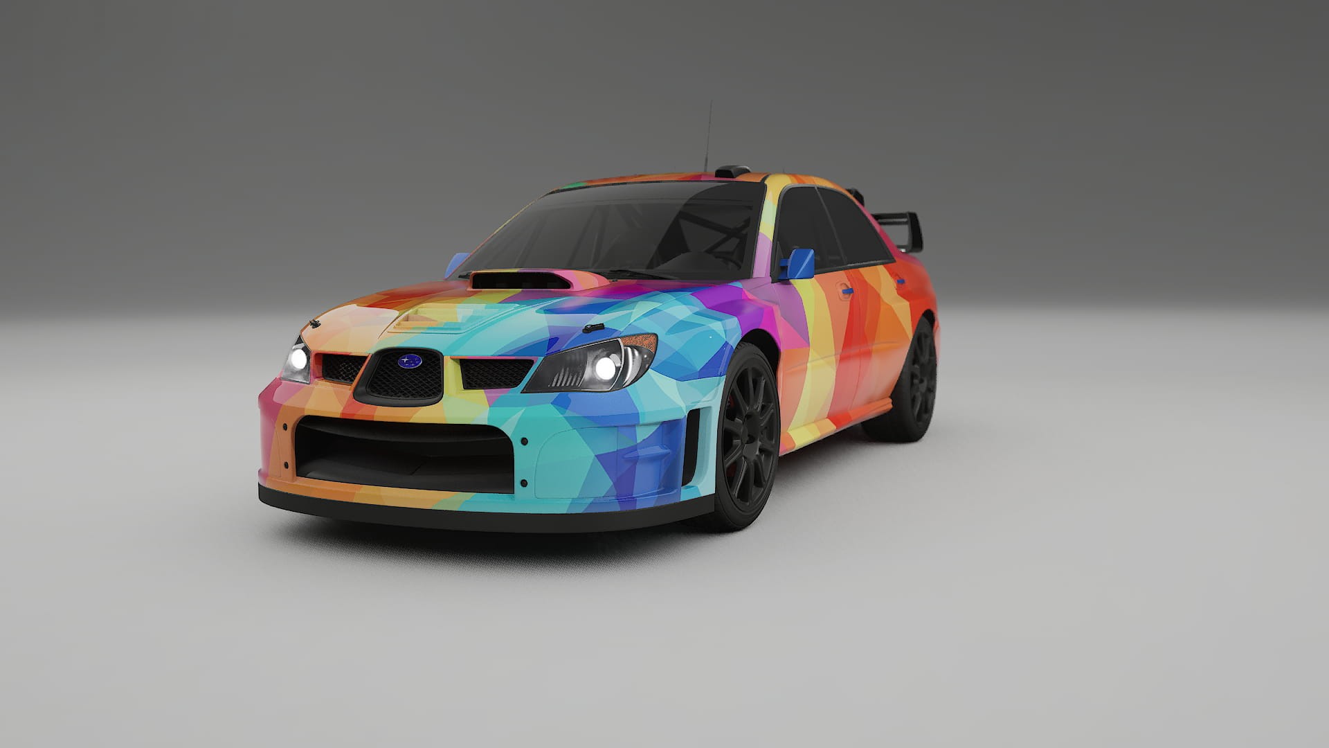 Subaru Impreza WRC GD VECTOR VIBE – Designet Wrap PPF-sæt i printbart polyurethanfilm