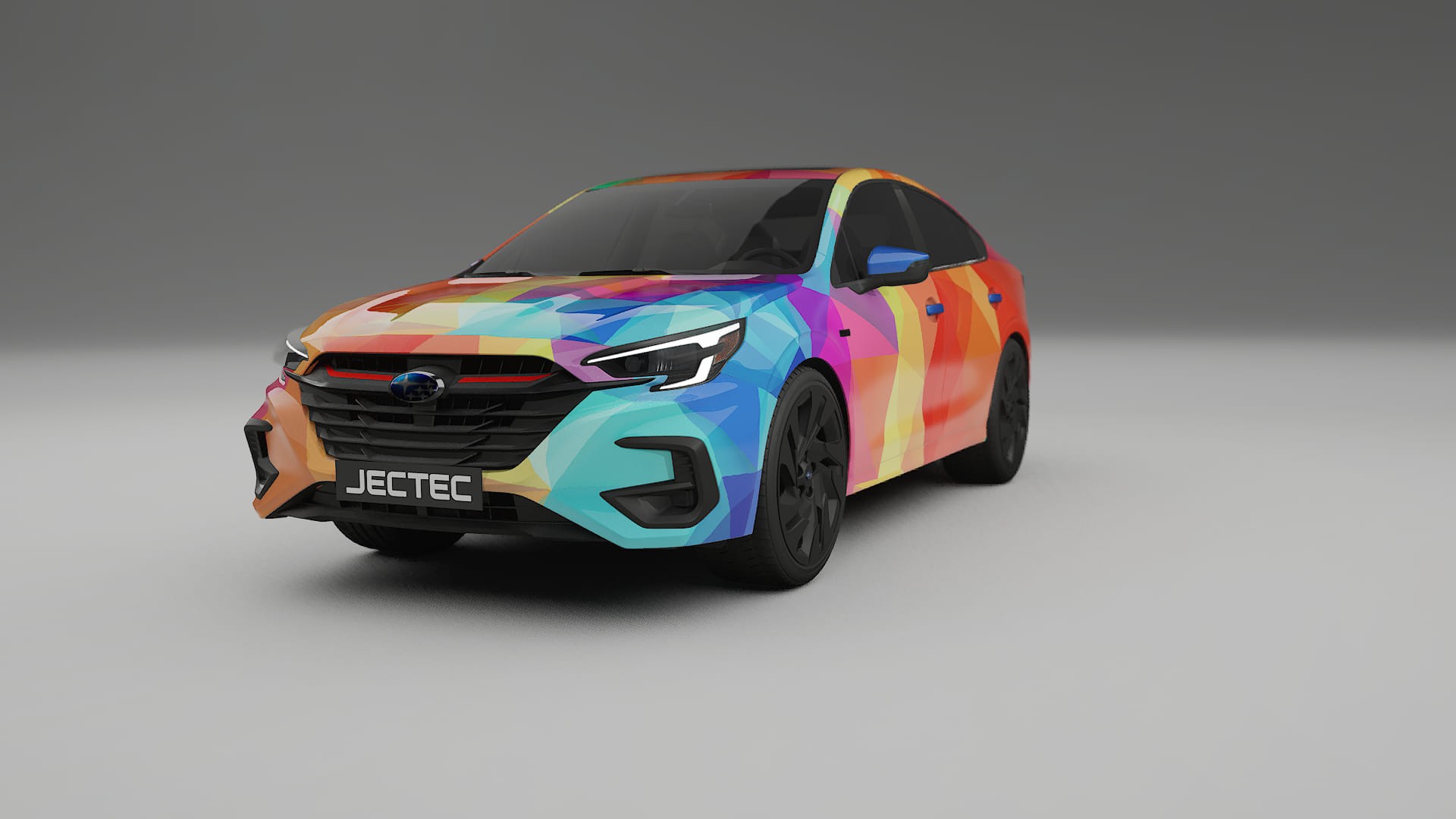 Subaru Legacy BW VECTOR VIBE – Designet Wrap PPF-sæt i printbart polyurethanfilm