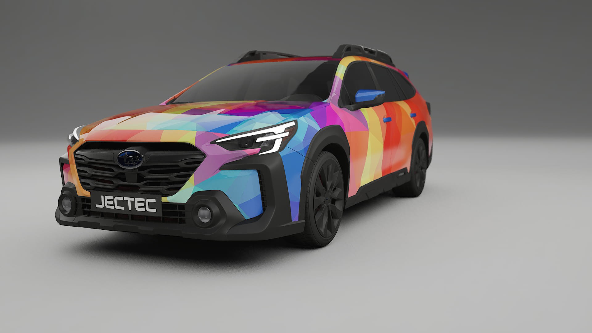 Subaru Outback VI BS facelift LCI VECTOR VIBE – Designet Wrap PPF-sæt i printbart polyurethanfilm