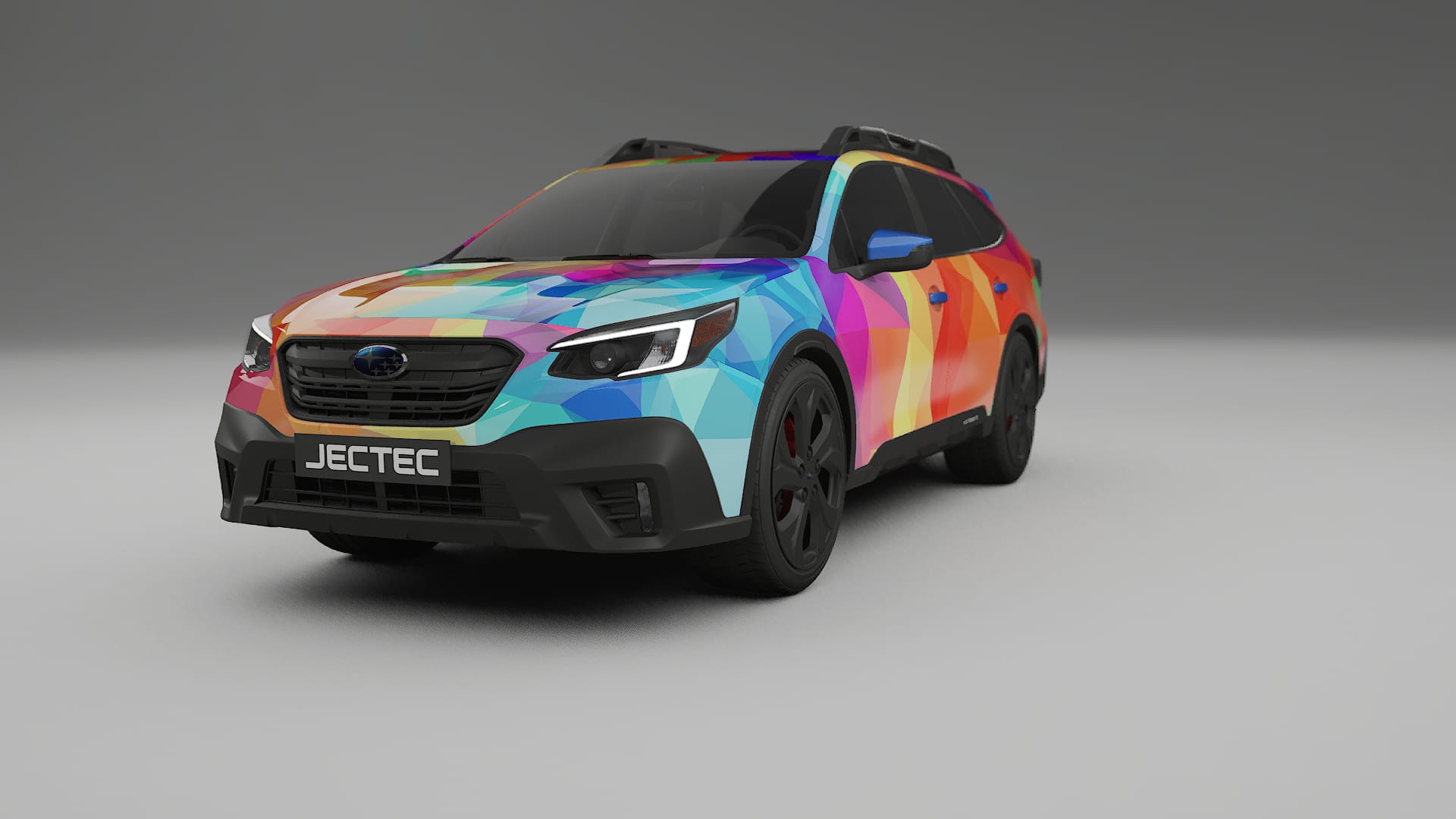 Subaru Outback VI BS prefacelift pre-LCI VECTOR VIBE – Designet Wrap PPF-sæt i printbart polyurethanfilm