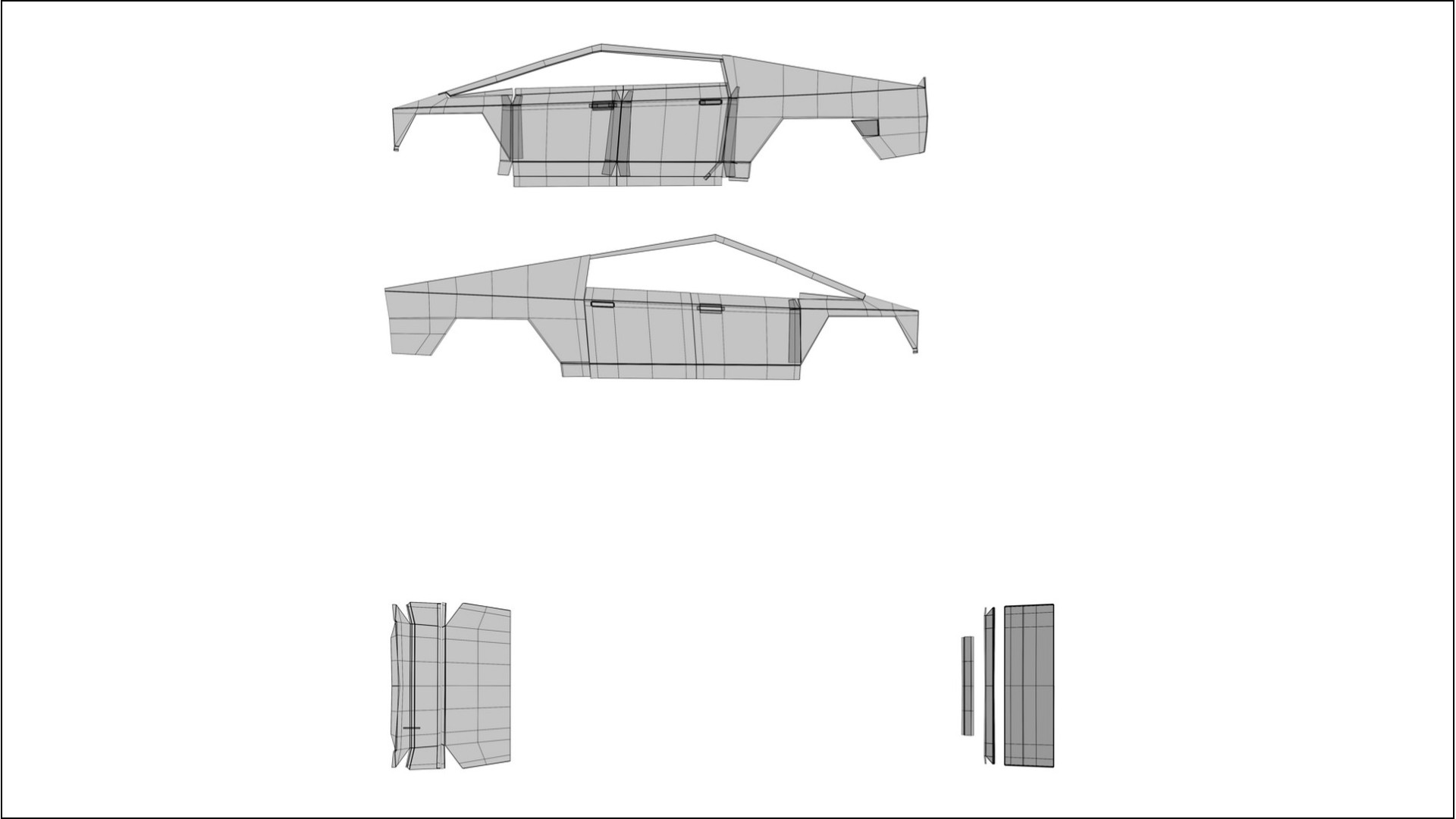 Tesla Cybertruck VECTOR WIBE Designed Wrap PPF Kit – Printable Polyurethane Film 2