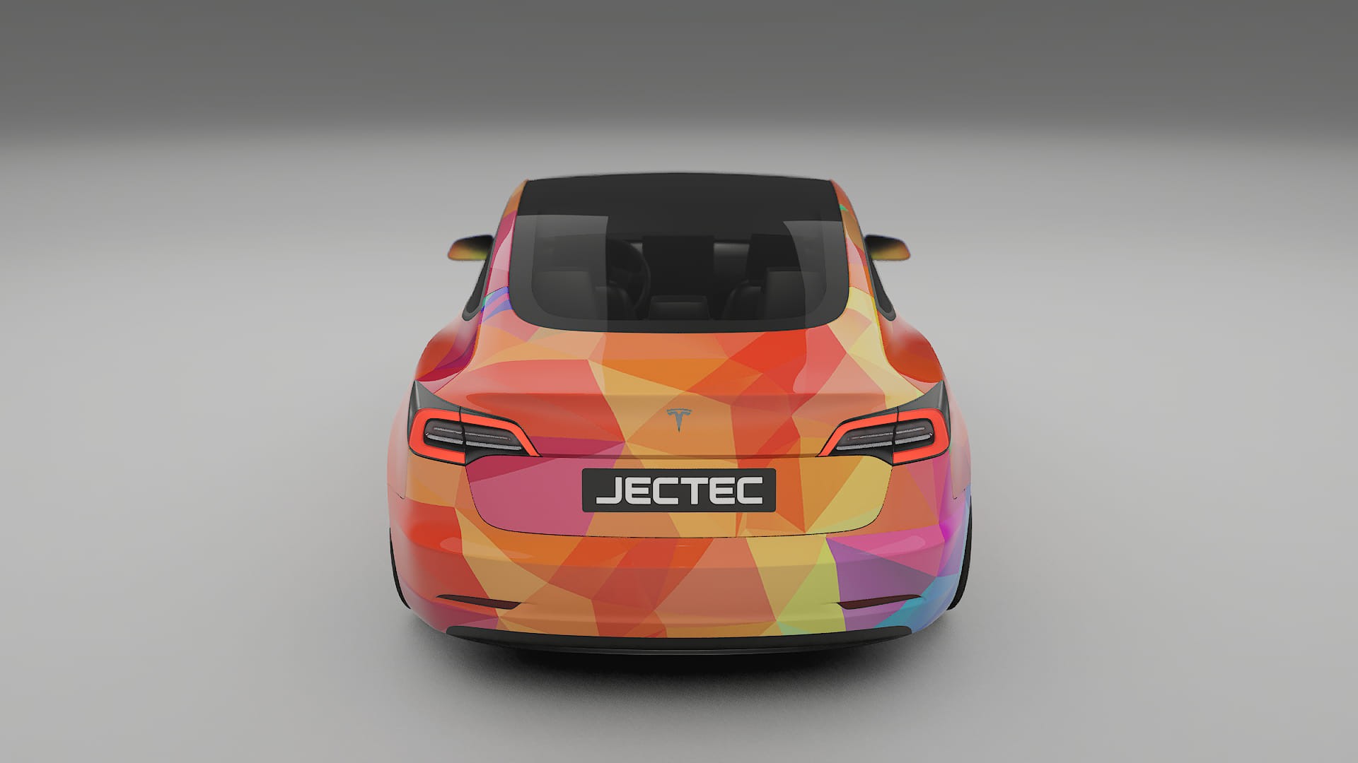 Tesla Model 3 VECTOR VIBE – Designet Wrap PPF-sæt i printbart polyurethanfilm