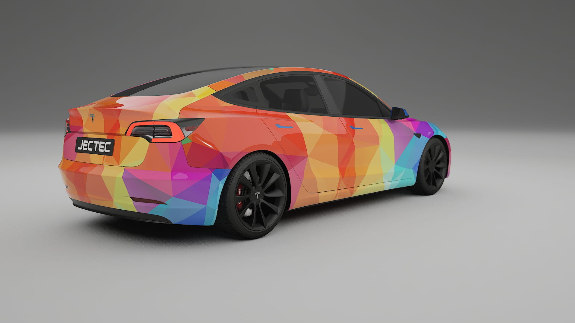 Tesla Model 3 VECTOR VIBE – Designet Wrap PPF-sæt i printbart polyurethanfilm