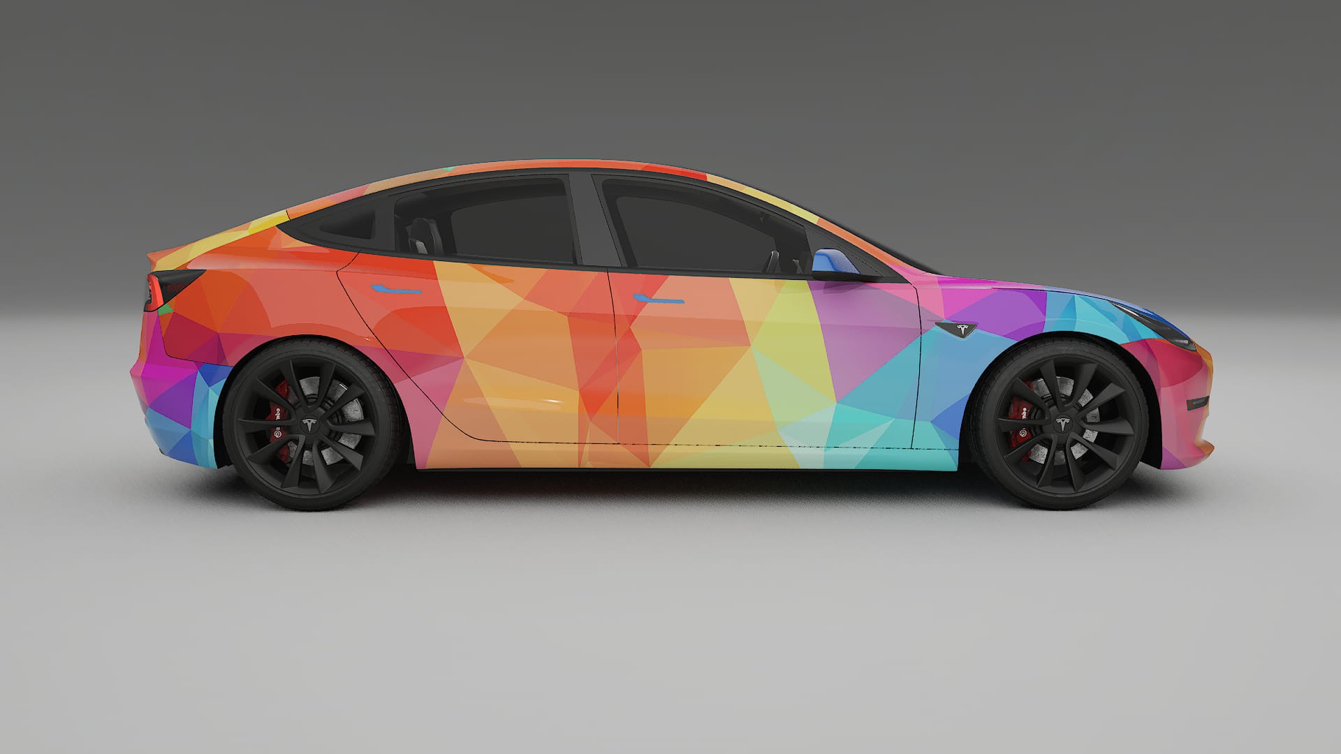 Tesla Model 3 VECTOR VIBE – Designet Wrap PPF-sæt i printbart polyurethanfilm