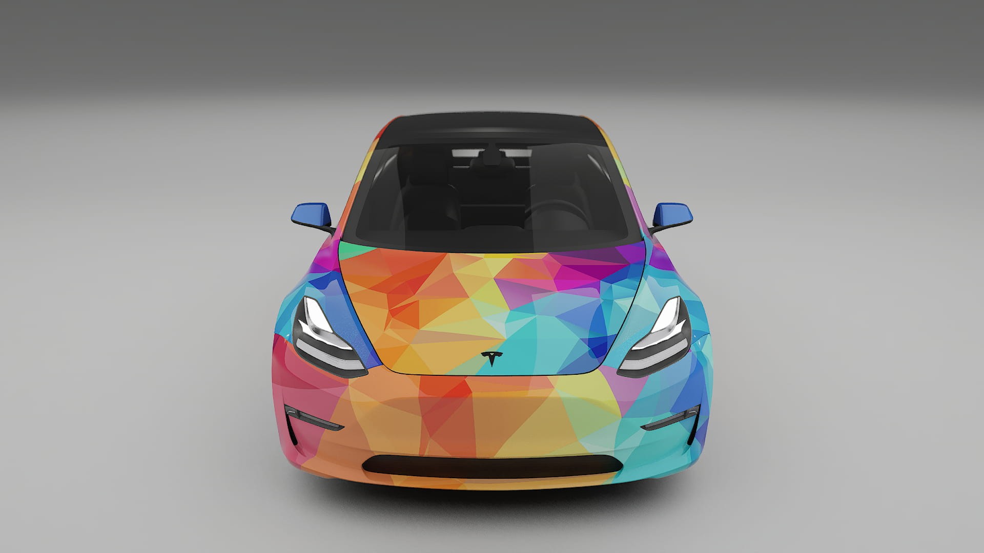 Tesla Model 3 VECTOR VIBE – Designet Wrap PPF-sæt i printbart polyurethanfilm