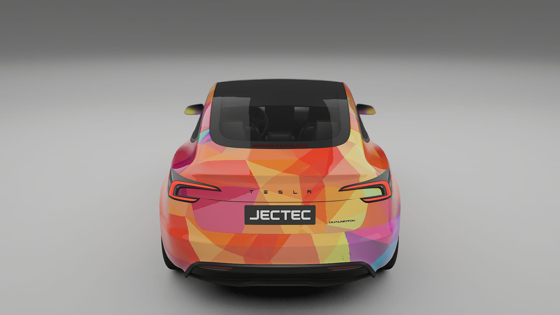 Tesla Model 3 Highland VECTOR VIBE – Designet Wrap PPF-sæt i printbart polyurethanfilm