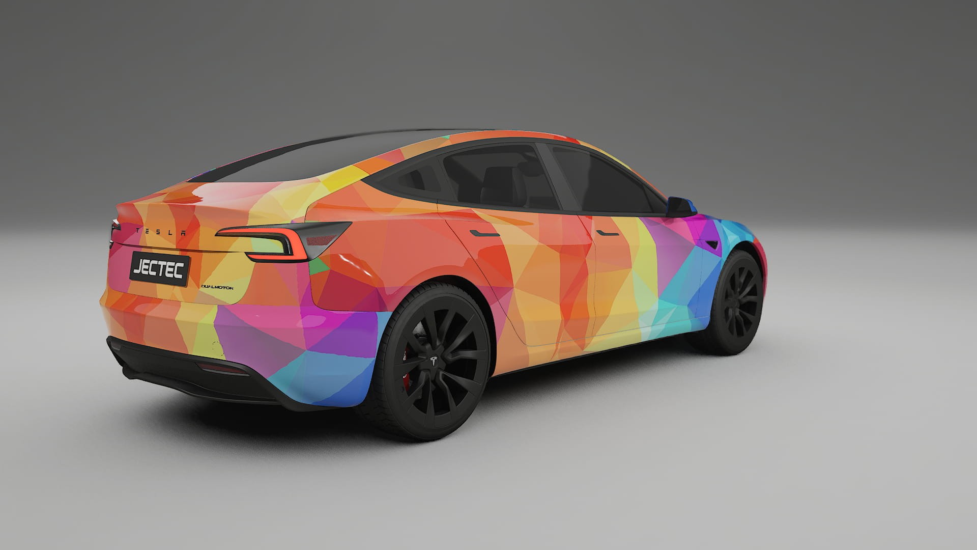Tesla Model 3 Highland VECTOR VIBE – Designet Wrap PPF-sæt i printbart polyurethanfilm