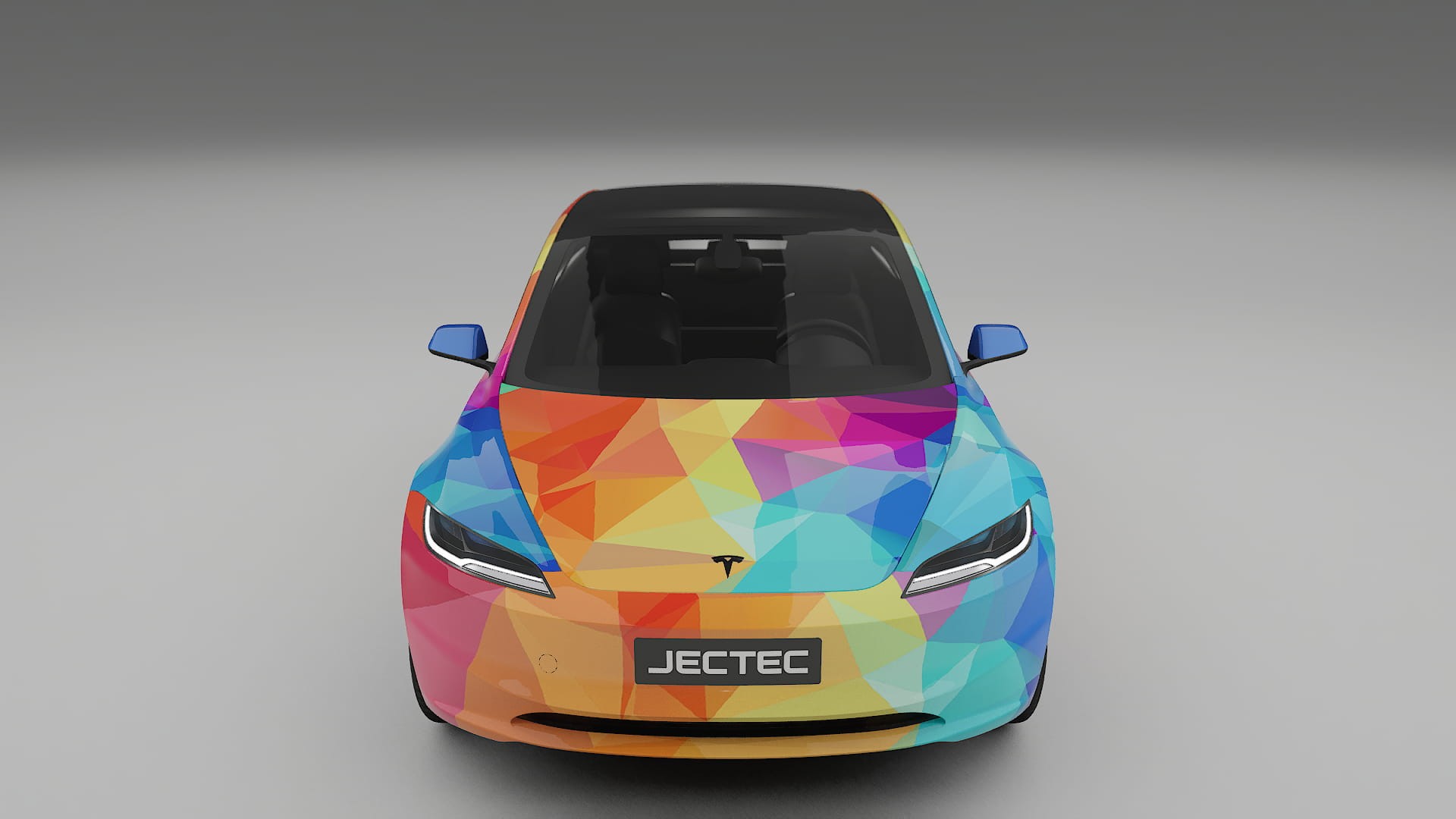 Tesla Model 3 Highland VECTOR VIBE – Designet Wrap PPF-sæt i printbart polyurethanfilm