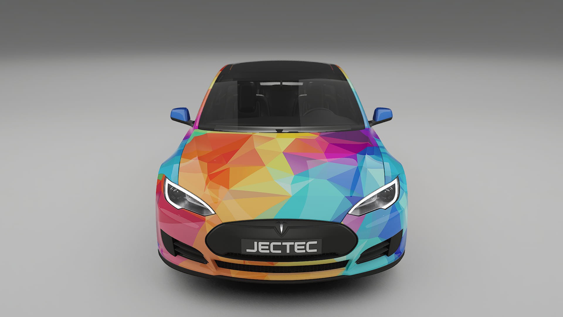 Tesla Model-S VECTOR VIBE – Designet Wrap PPF-sæt i printbart polyurethanfilm