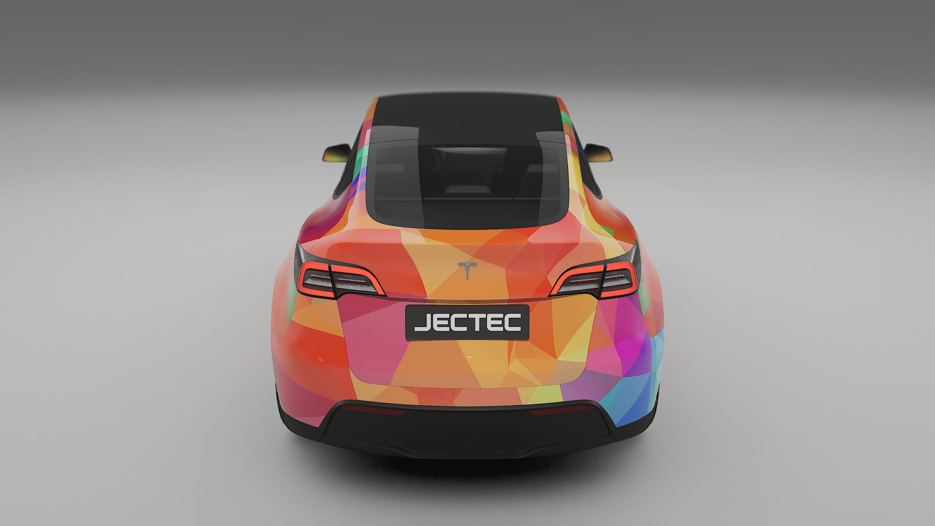 Tesla Model Y VECTOR VIBE – Designet Wrap PPF-sæt i printbart polyurethanfilm
