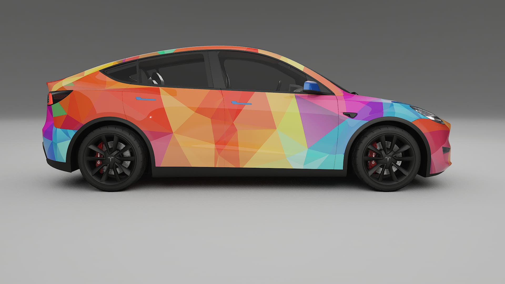 Tesla Model Y VECTOR VIBE – Designet Wrap PPF-sæt i printbart polyurethanfilm
