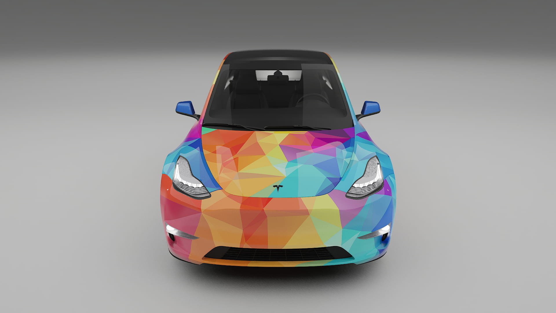 Tesla Model Y VECTOR VIBE – Designet Wrap PPF-sæt i printbart polyurethanfilm