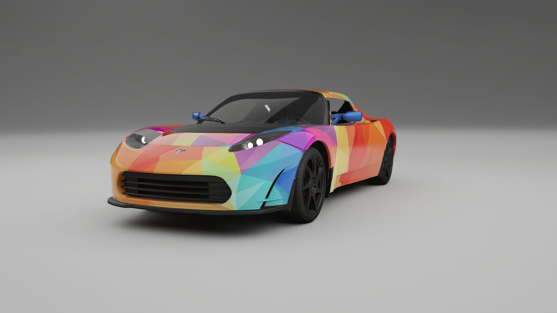 Tesla Roadster 2.5 VECTOR VIBE – Designet Wrap PPF-sæt i printbart polyurethanfilm
