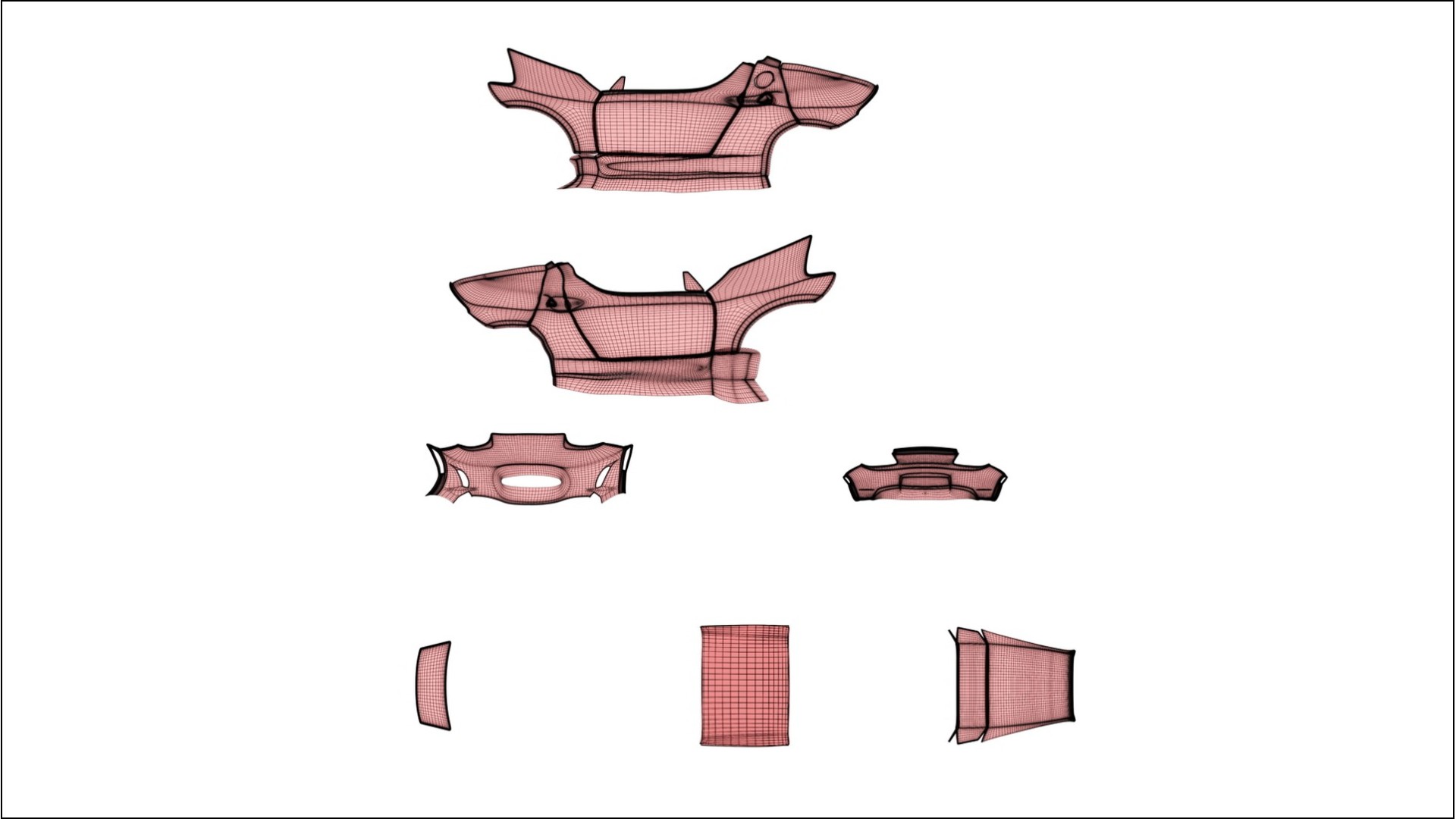 Tesla Roadster 2.5 VECTOR VIBE – Designet Wrap PPF-sæt i printbart polyurethanfilm 2