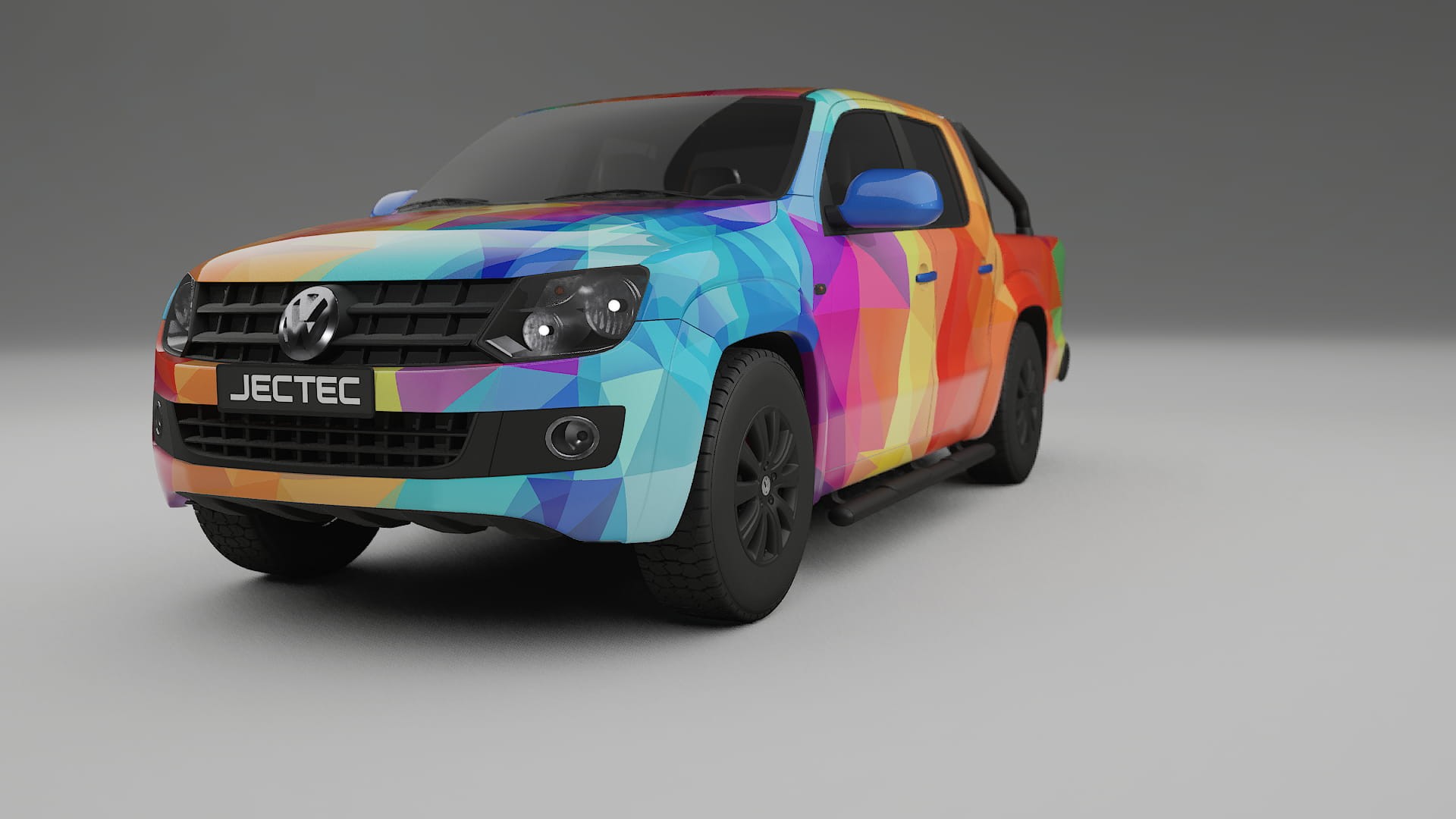VW Amarok 2H VECTOR VIBE – Designet Wrap PPF-sæt i printbart polyurethanfilm