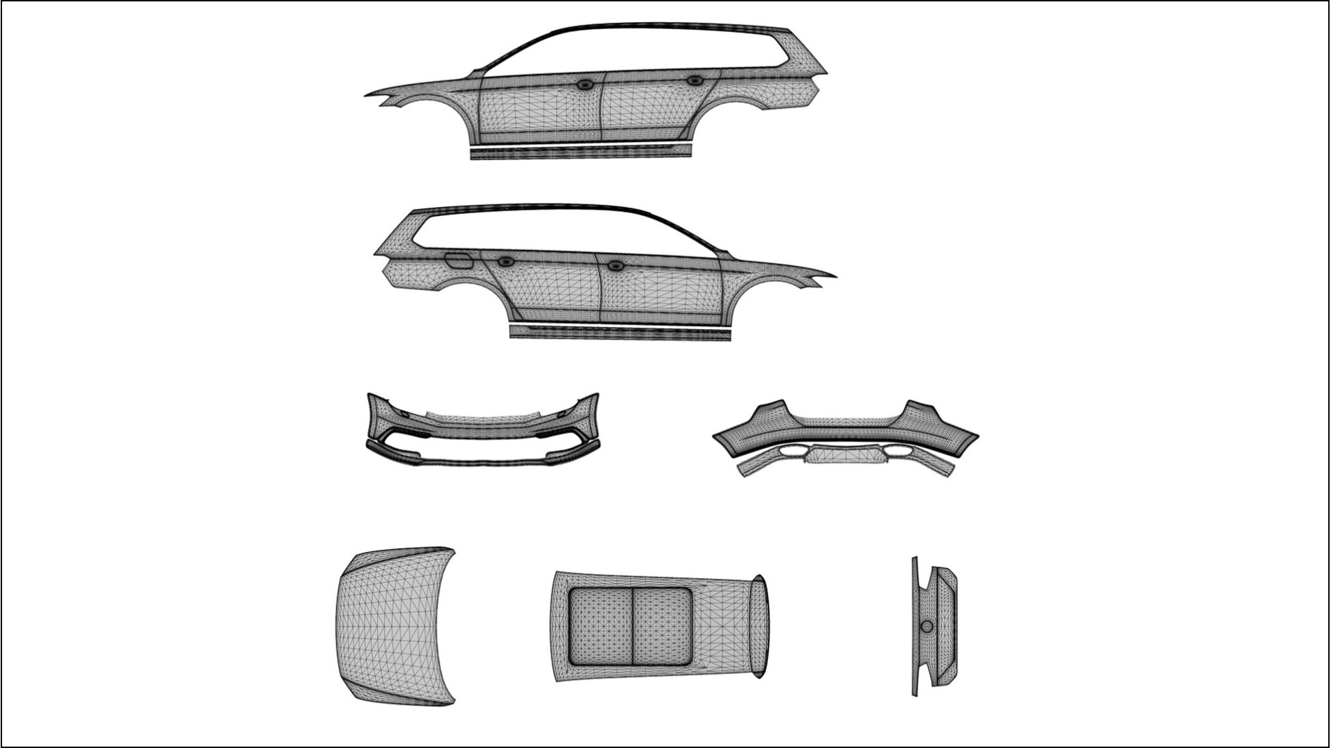 VW Passat VariantR B8 VECTOR VIBE – Designet Wrap PPF-sæt i printbart polyurethanfilm 2