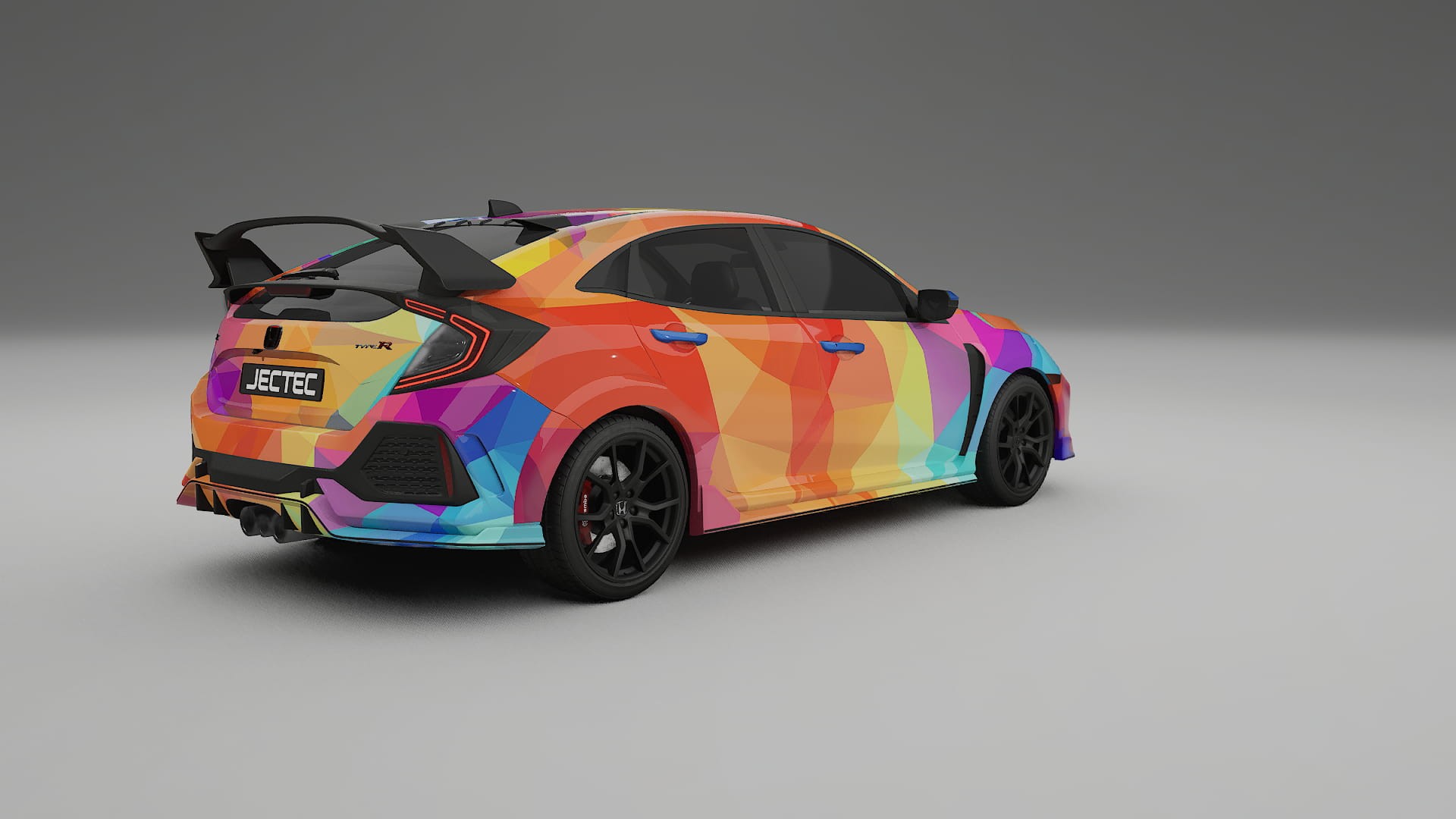 Honda Civic Type-R VECTOR VIBE – Designet Wrap PPF-sæt i printbart polyurethanfilm