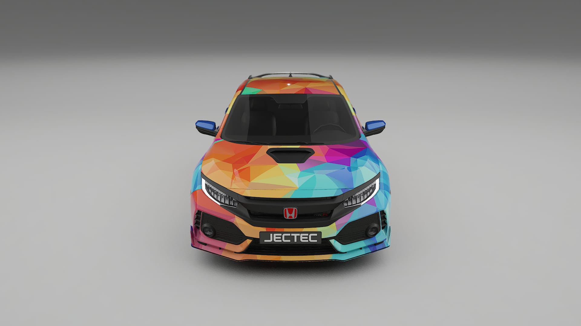 Honda Civic Type-R VECTOR VIBE – Designet Wrap PPF-sæt i printbart polyurethanfilm