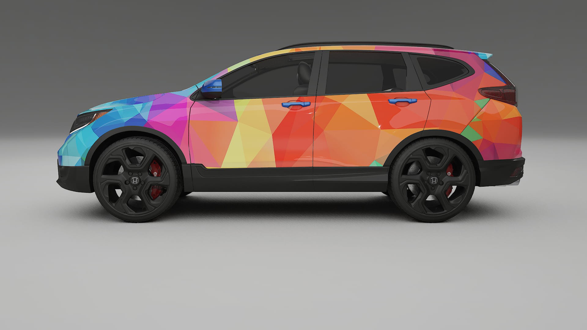 Honda CRV Touring prefacelift pre-LCI VECTOR VIBE – Designet Wrap PPF-sæt i printbart polyurethanfilm