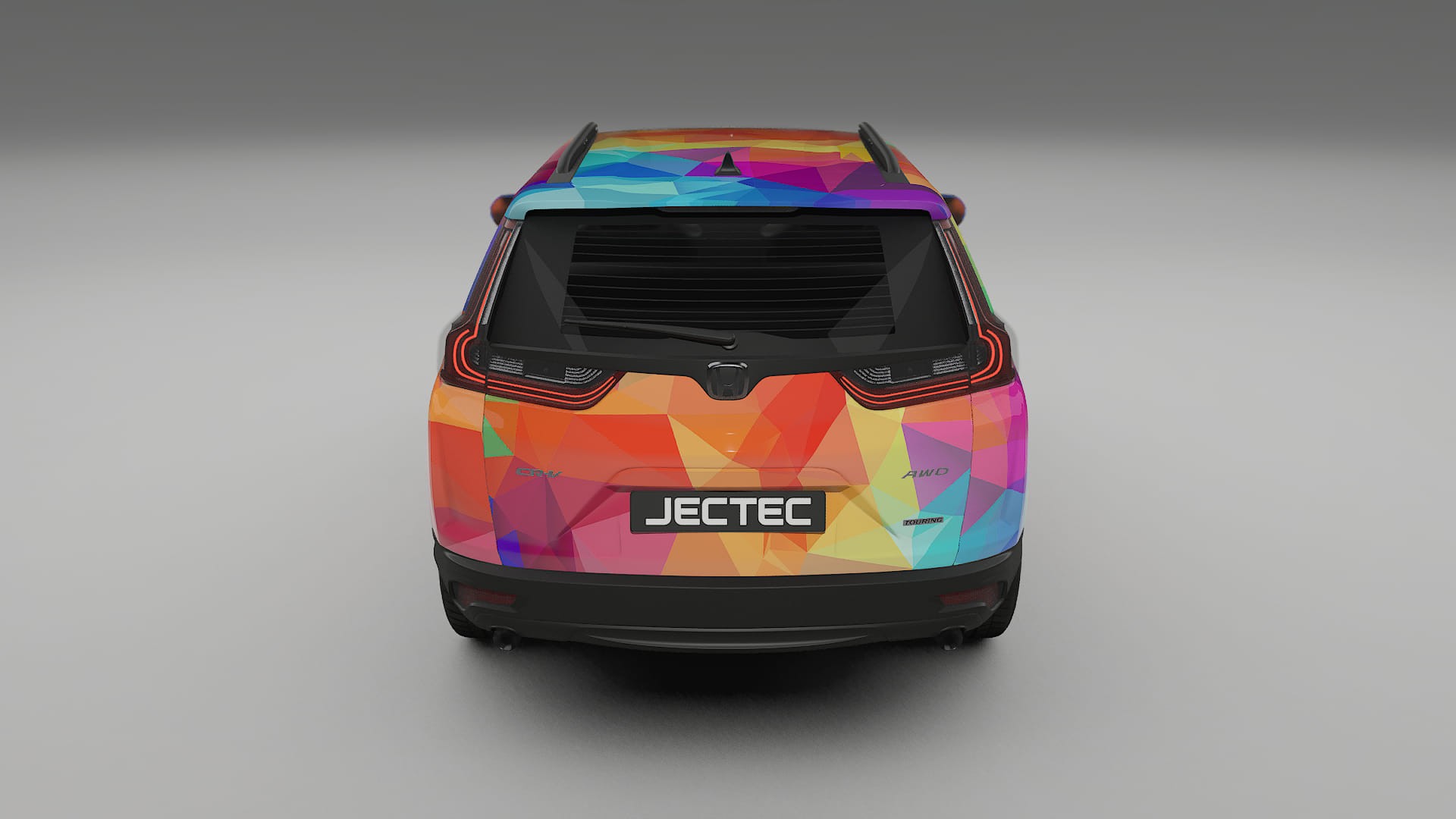 Honda CRV Touring prefacelift pre-LCI VECTOR VIBE – Designet Wrap PPF-sæt i printbart polyurethanfilm