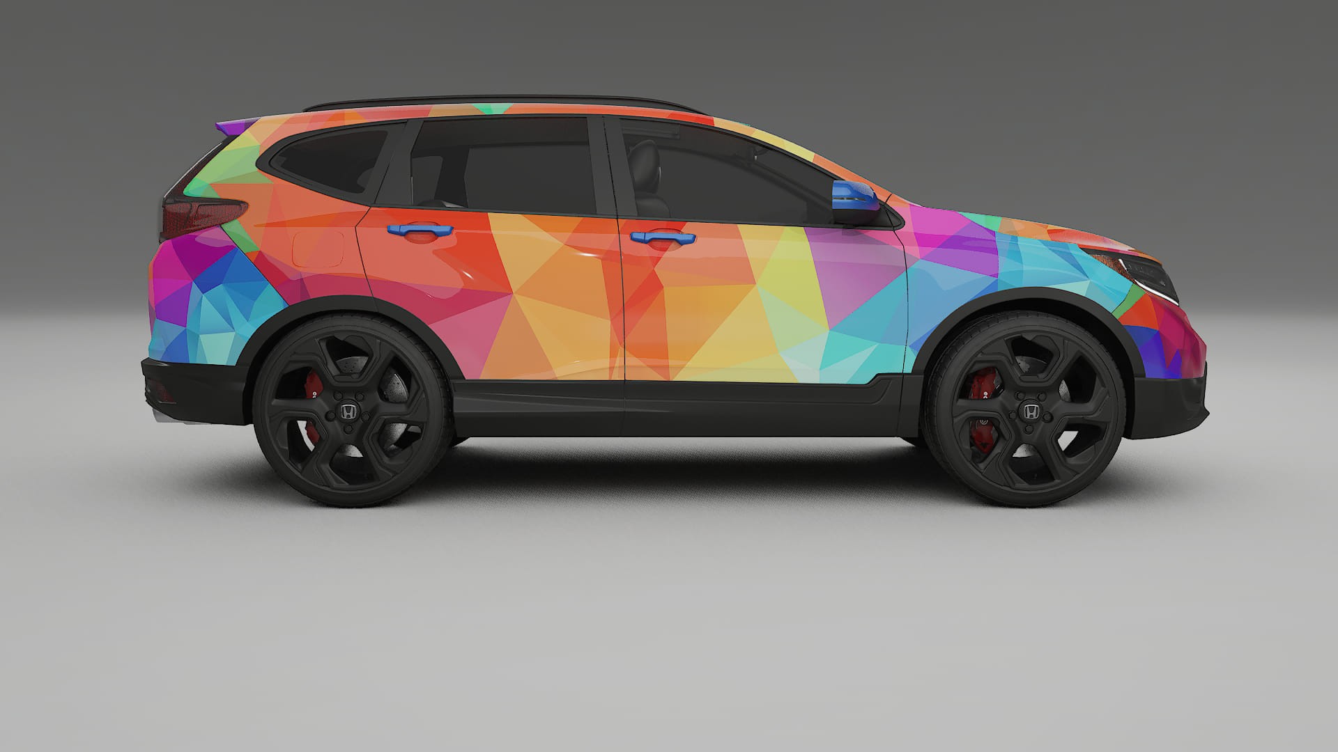 Honda CRV Touring prefacelift pre-LCI VECTOR VIBE – Designet Wrap PPF-sæt i printbart polyurethanfilm
