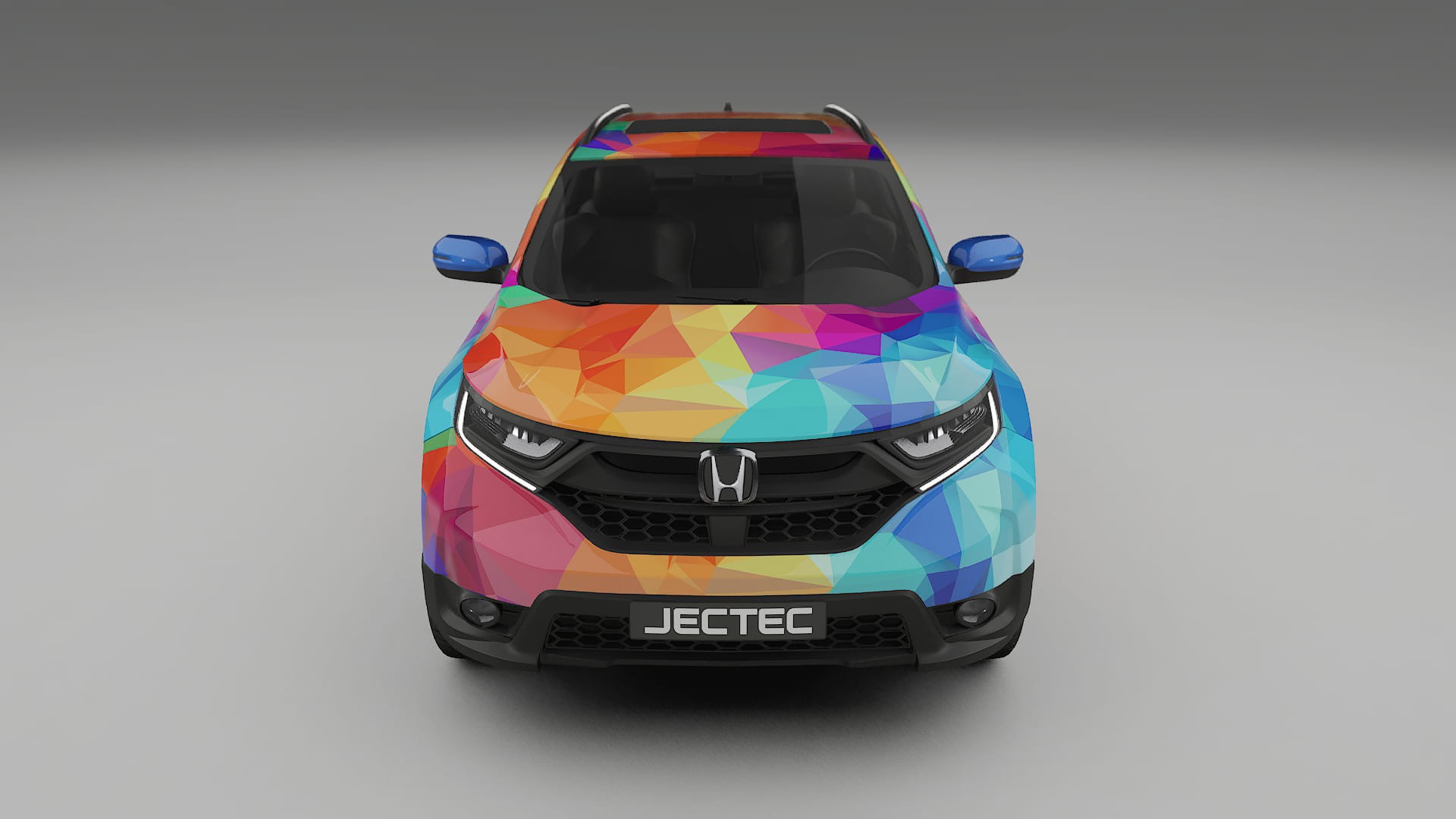 Honda CRV Touring prefacelift pre-LCI VECTOR VIBE – Designet Wrap PPF-sæt i printbart polyurethanfilm
