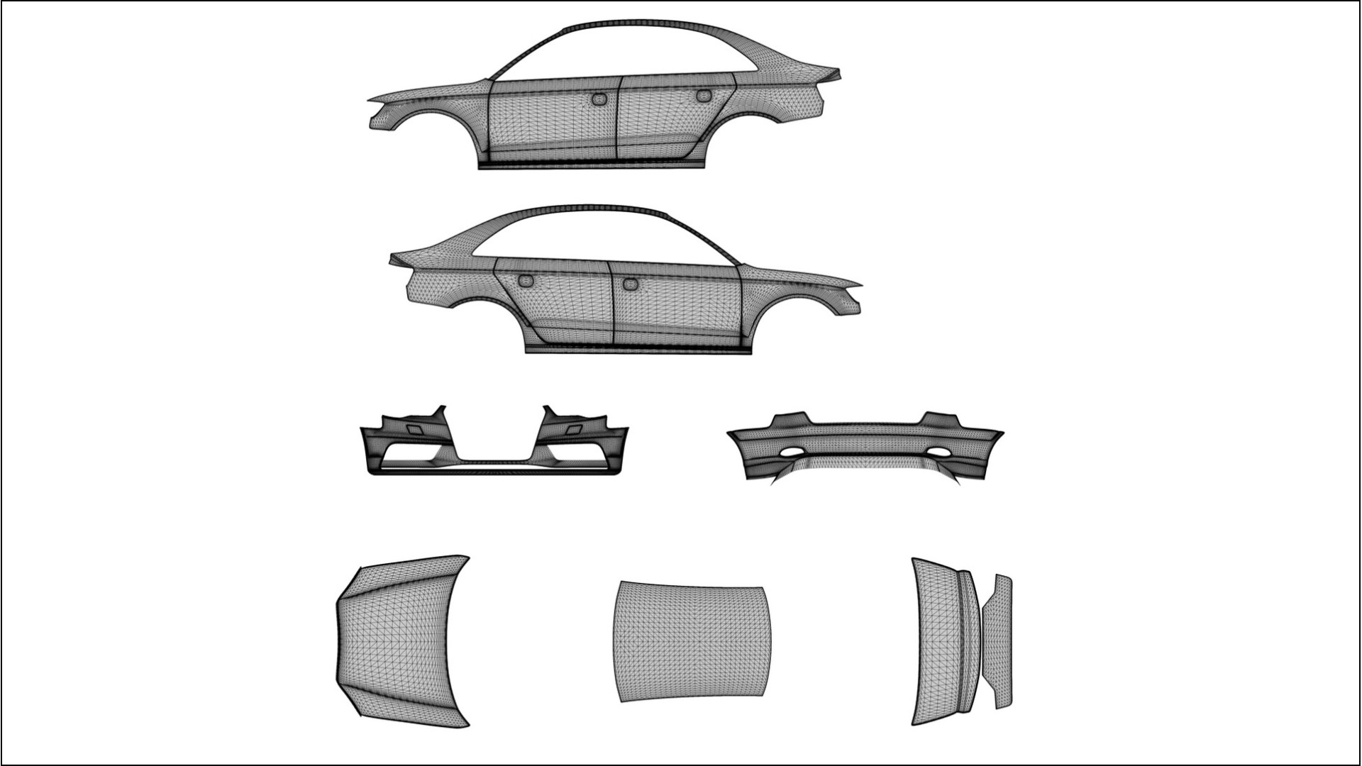 Audi A3 8V sedan prefacelift NINJA TURTLES Designed Wrap PPF Kit – Printable Polyurethane Film 2