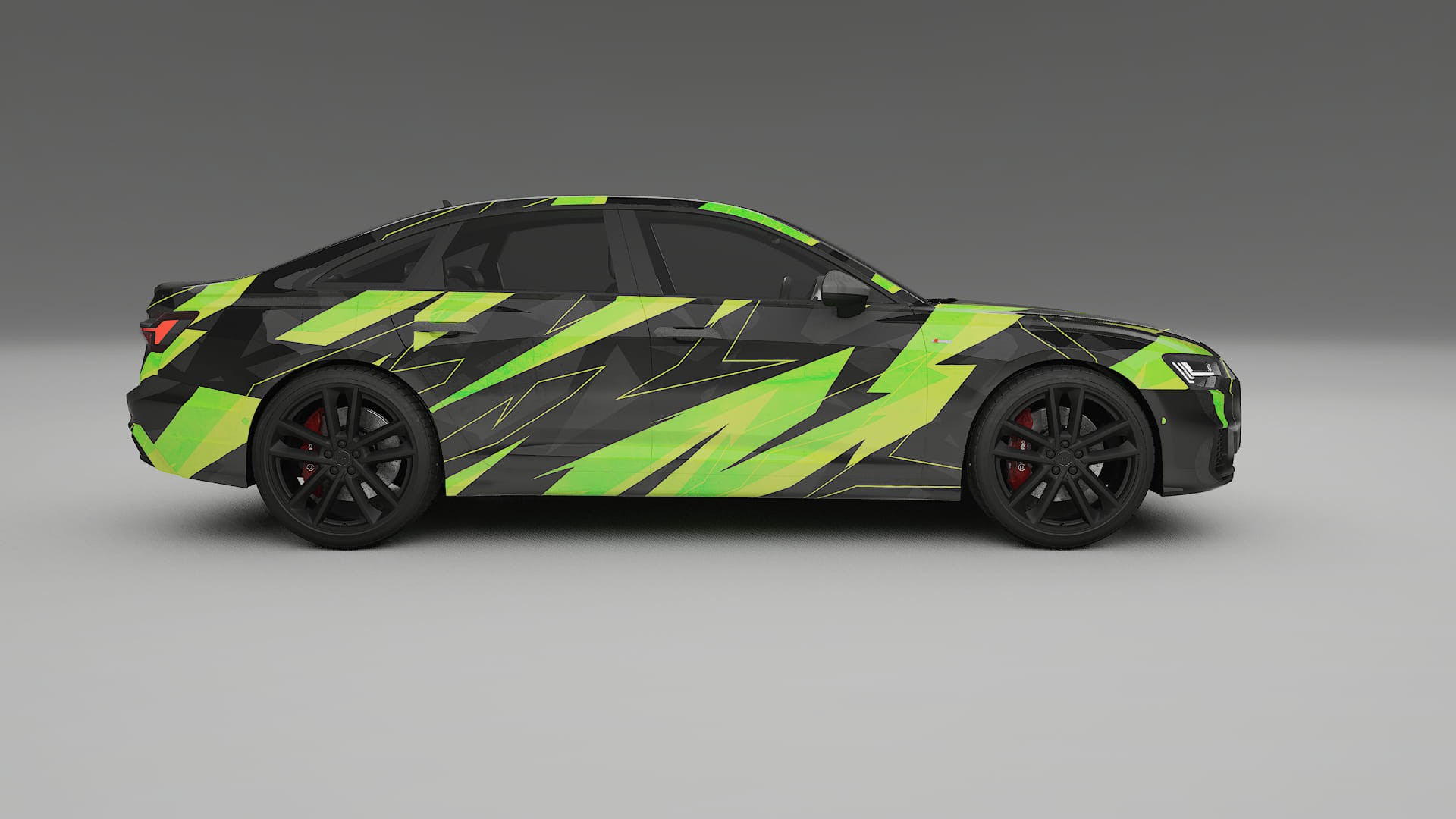 Audi A6 S-Line C8 NINJA TURTLES – Designet Wrap PPF-sæt i printbart polyurethanfilm