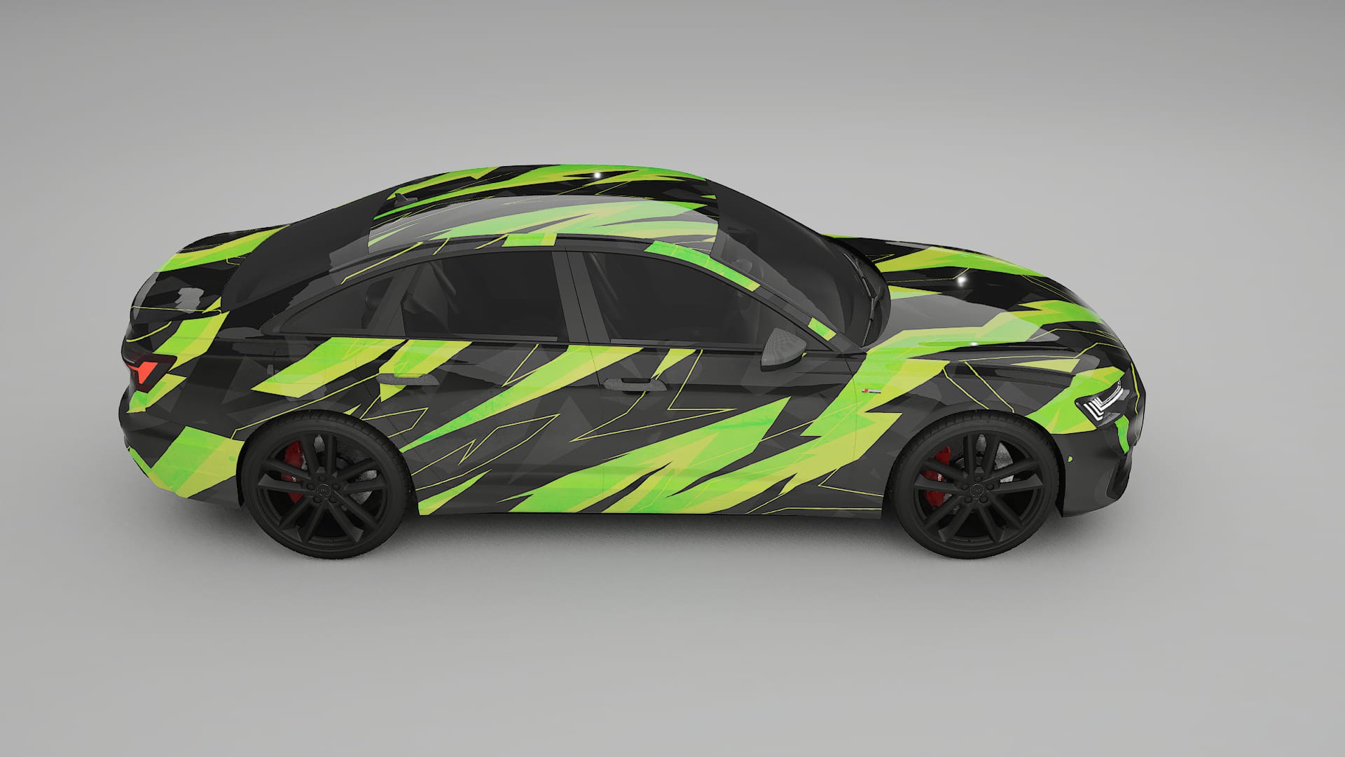 Audi A6 S-Line C8 NINJA TURTLES – Designet Wrap PPF-sæt i printbart polyurethanfilm