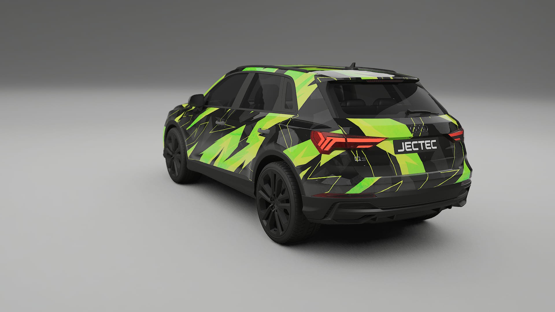 Audi Q3 S-Line F3 NINJA TURTLES – Designet Wrap PPF-sæt i printbart polyurethanfilm