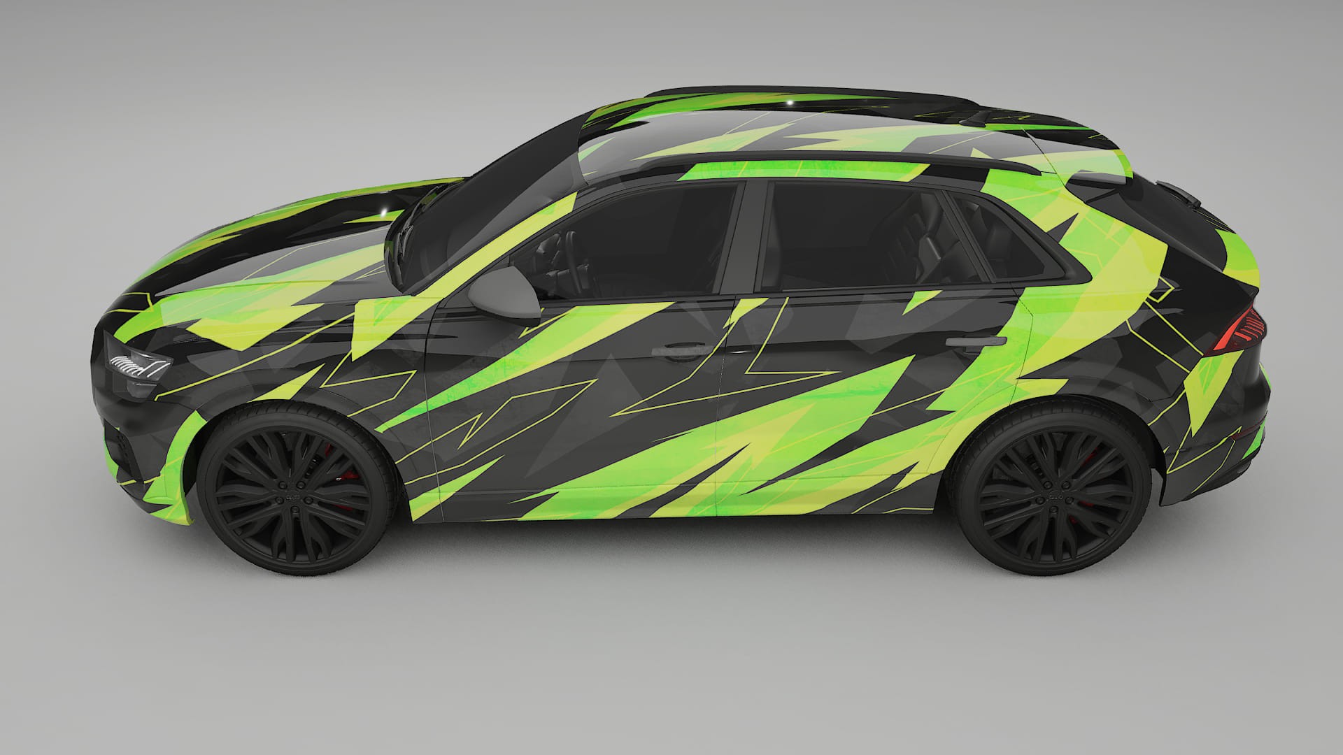 Audi Q8 F1 prefacelift pre-LCI NINJA TURTLES – Designet Wrap PPF-sæt i printbart polyurethanfilm