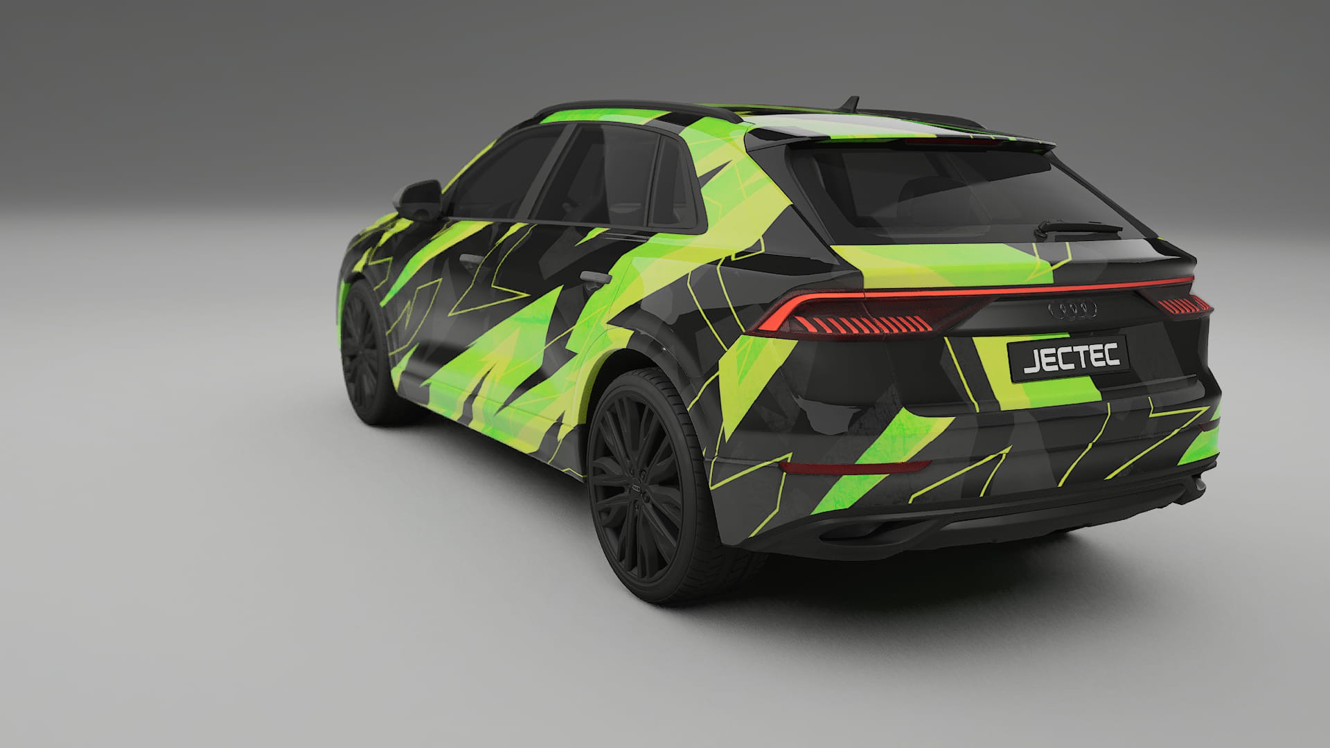 Audi Q8 F1 prefacelift pre-LCI NINJA TURTLES – Designet Wrap PPF-sæt i printbart polyurethanfilm