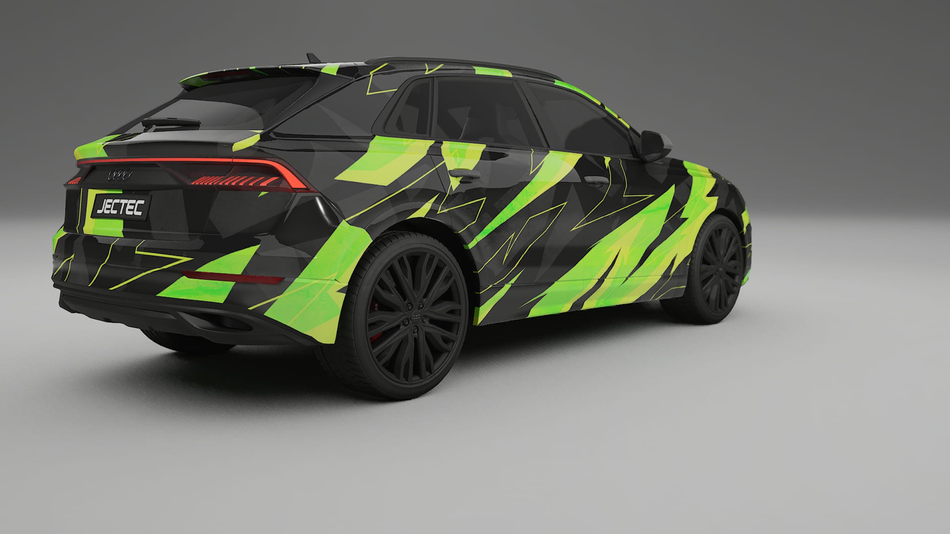 Audi Q8 F1 prefacelift pre-LCI NINJA TURTLES – Designet Wrap PPF-sæt i printbart polyurethanfilm