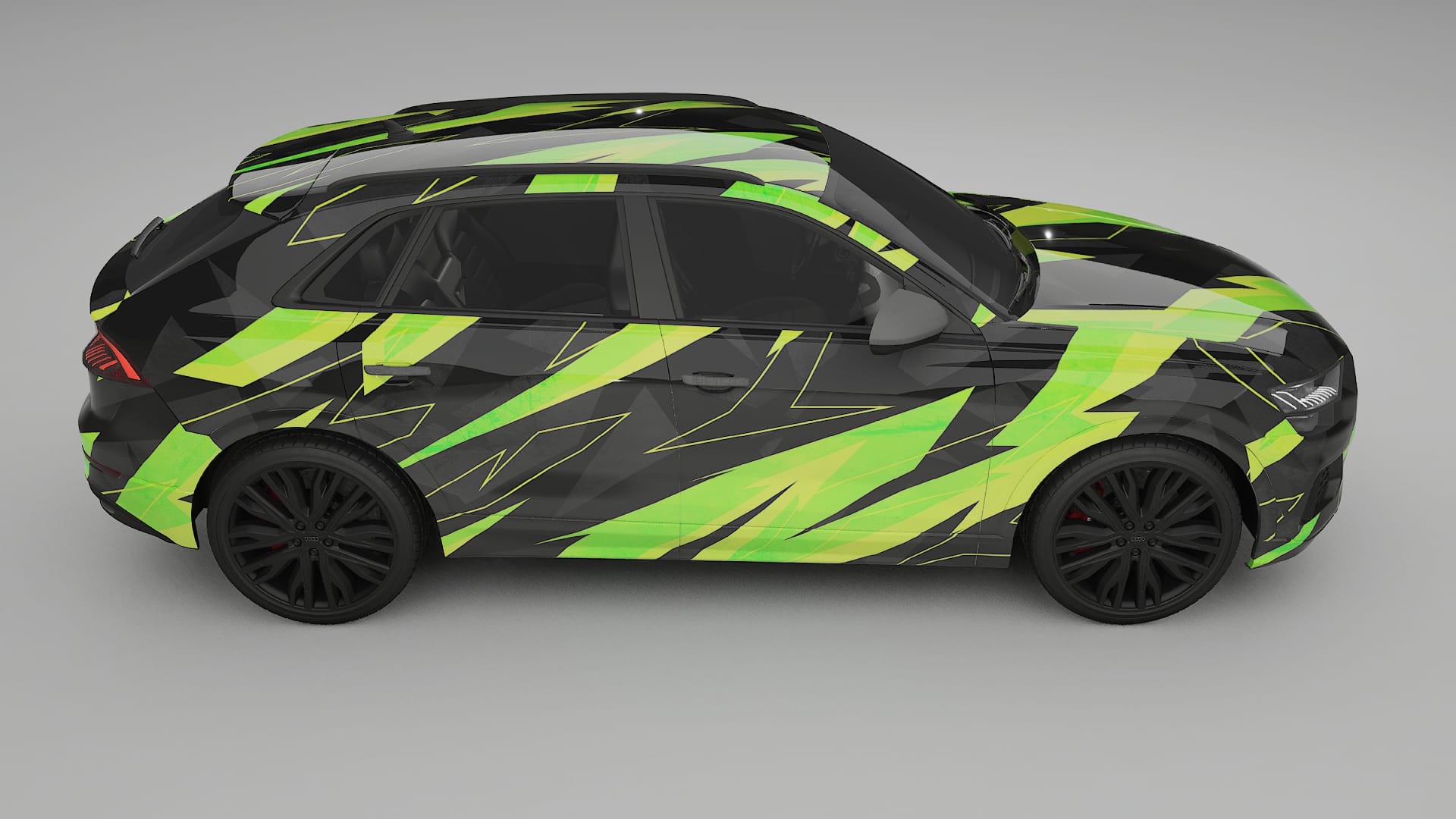 Audi Q8 F1 prefacelift pre-LCI NINJA TURTLES – Designet Wrap PPF-sæt i printbart polyurethanfilm