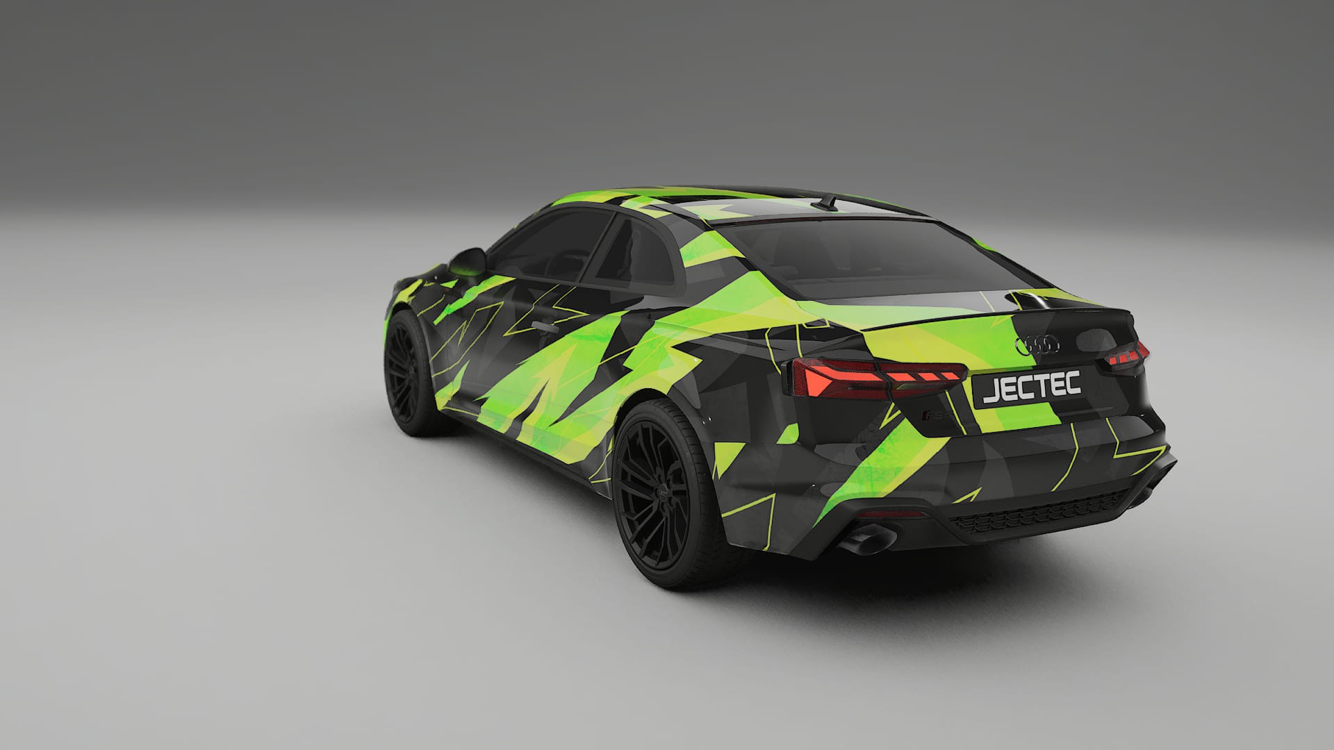 Audi RS5 Coupe B9 facelift pre-LCI NINJA TURTLES – Designet Wrap PPF-sæt i printbart polyurethanfilm