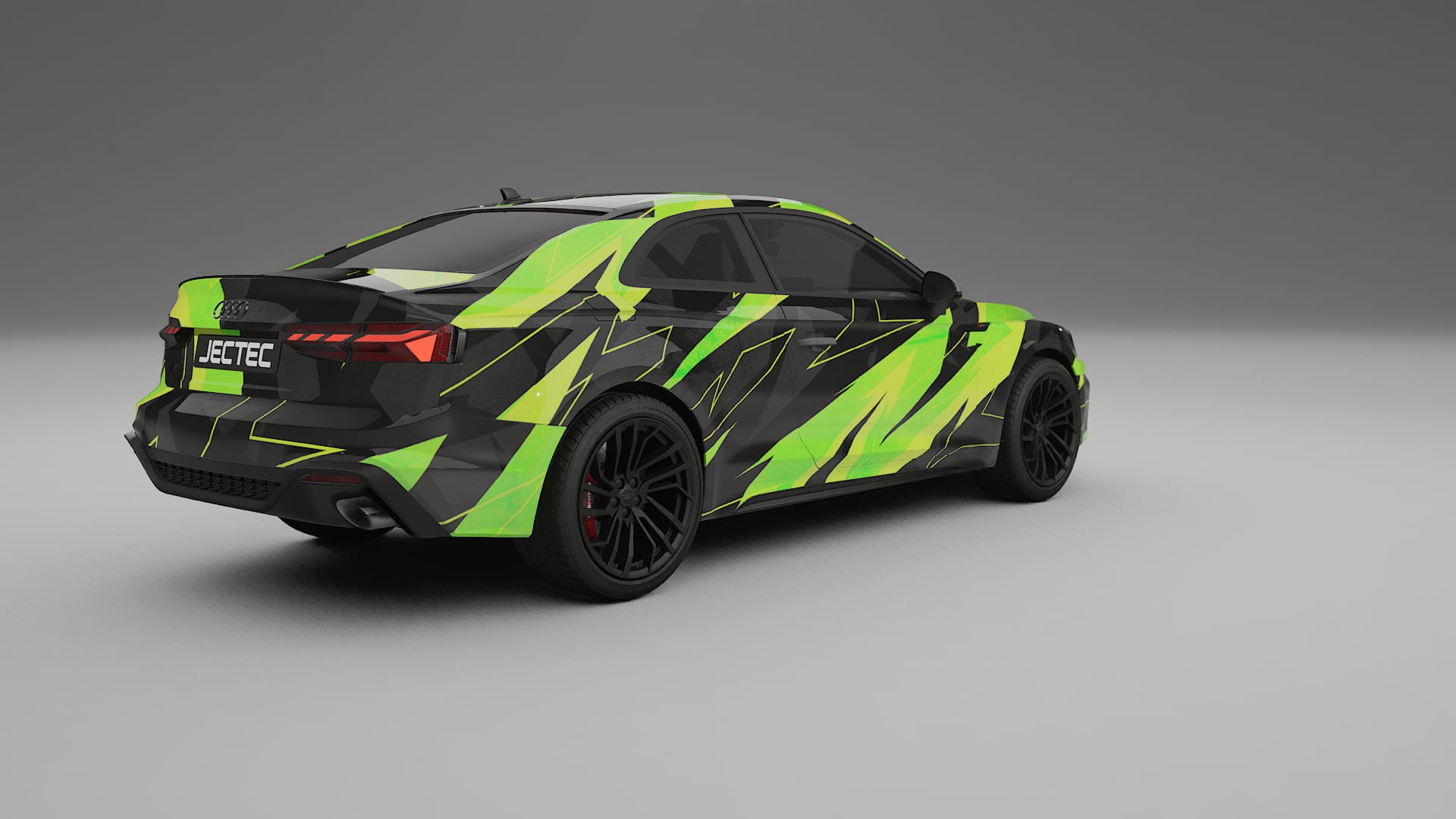 Audi RS5 Coupe B9 facelift pre-LCI NINJA TURTLES – Designet Wrap PPF-sæt i printbart polyurethanfilm
