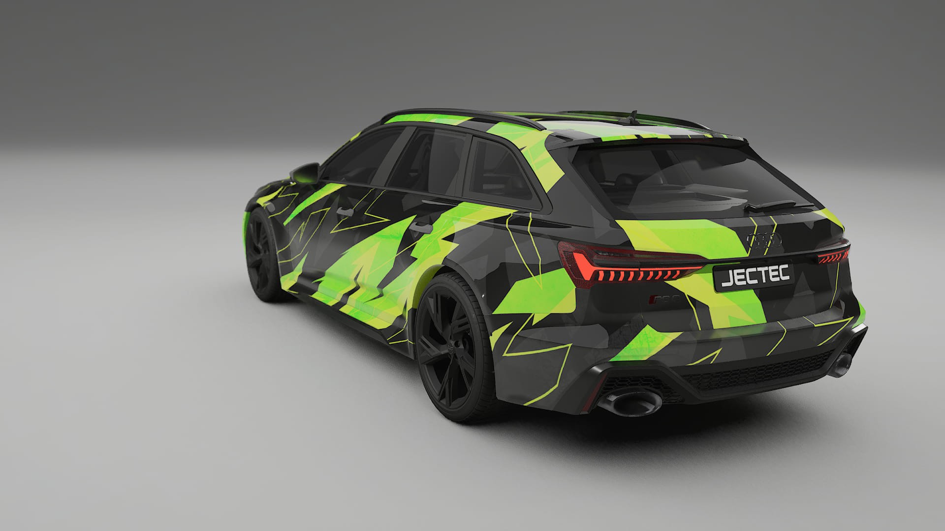 Audi RS6 Avant C8 facelift LCI NINJA TURTLES – Designet Wrap PPF-sæt i printbart polyurethanfilm
