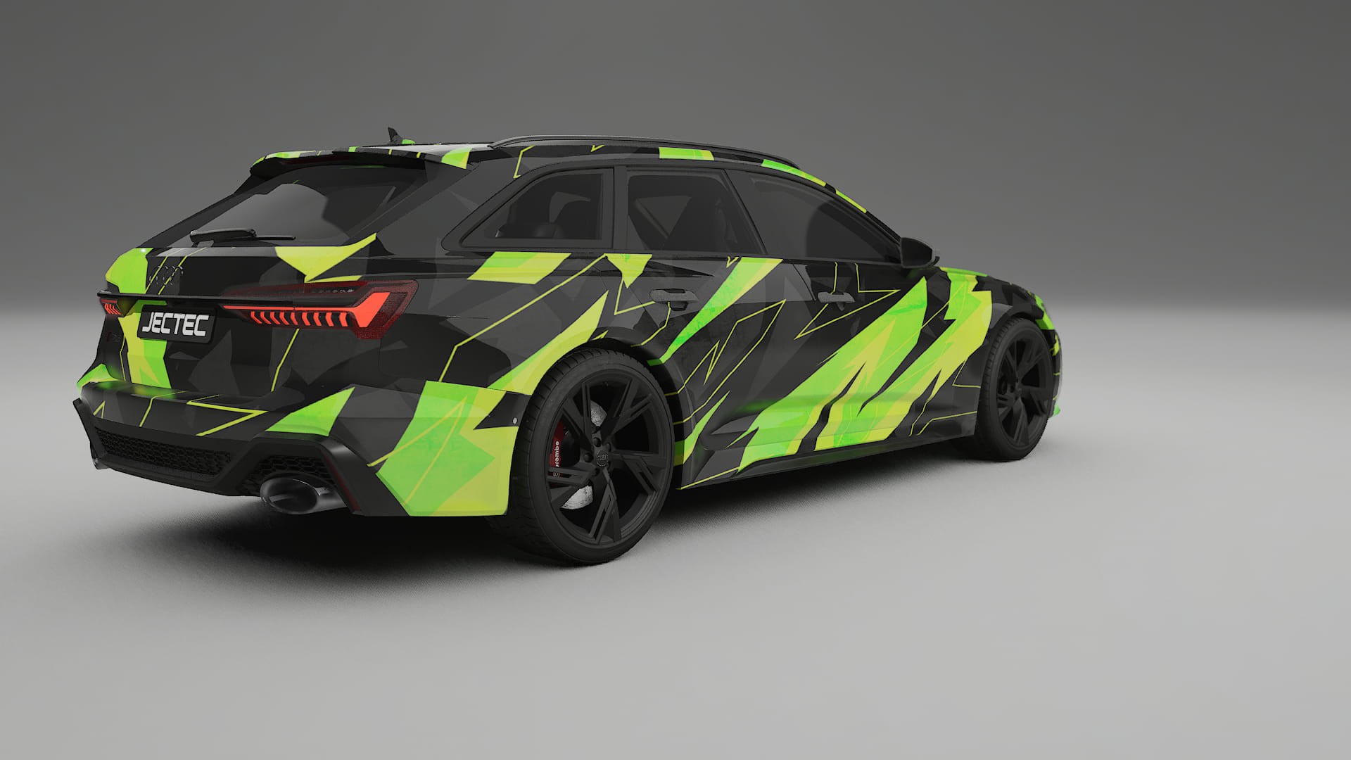 Audi RS6 Avant C8 facelift LCI NINJA TURTLES – Designet Wrap PPF-sæt i printbart polyurethanfilm